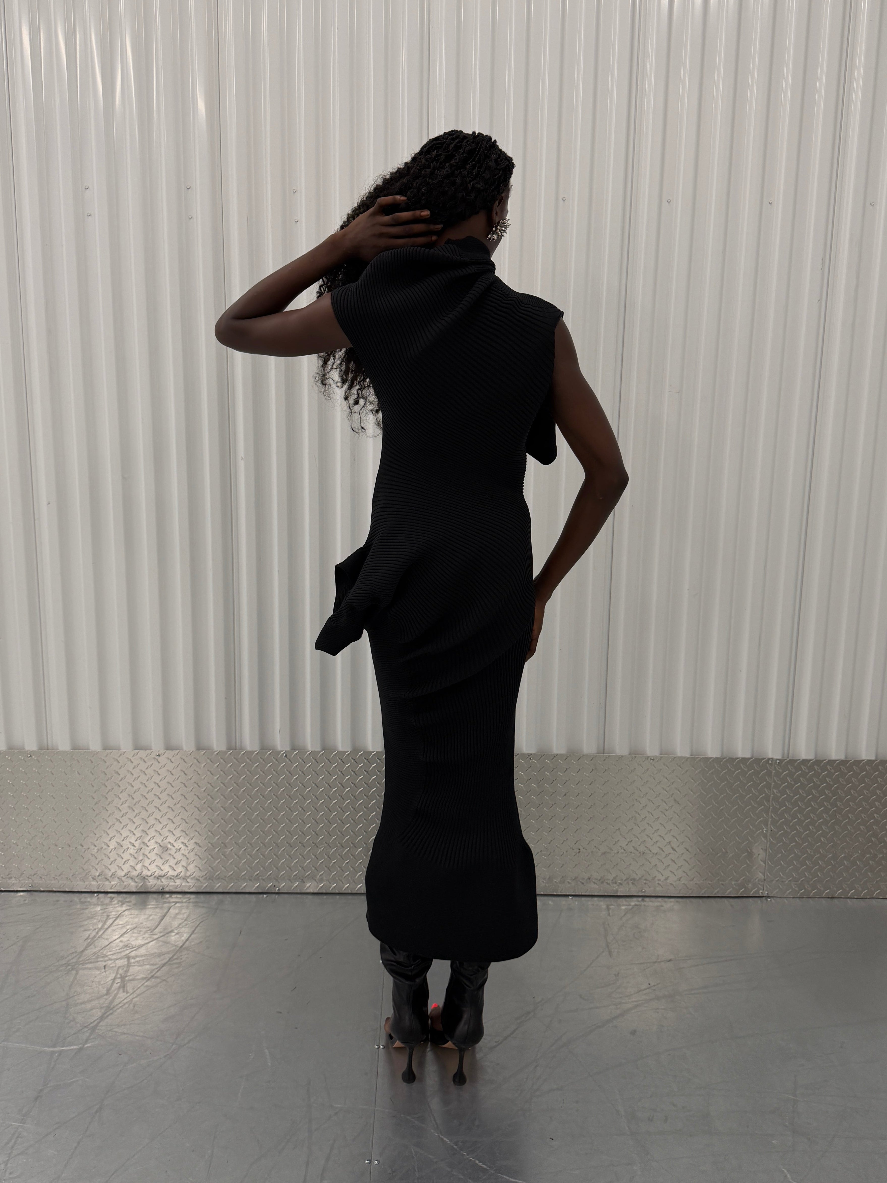 issey miyake knit 'life form' dress
