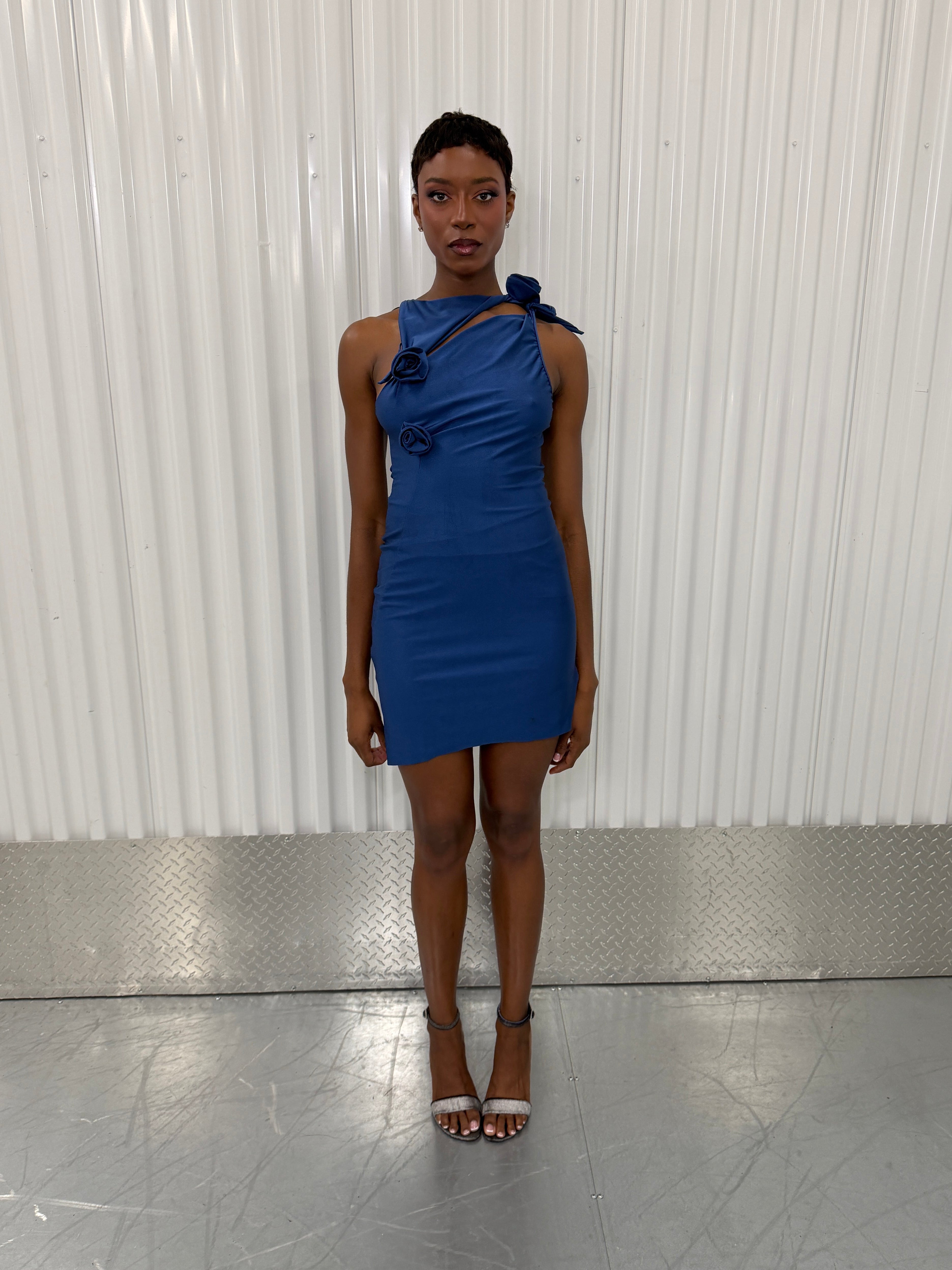 coperni flower mini dress