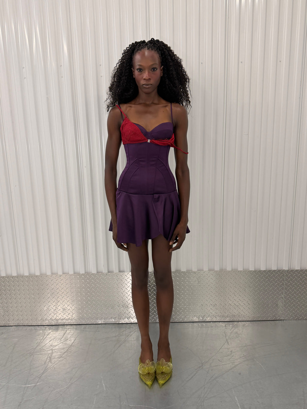 fancí club slip in corset mini dress