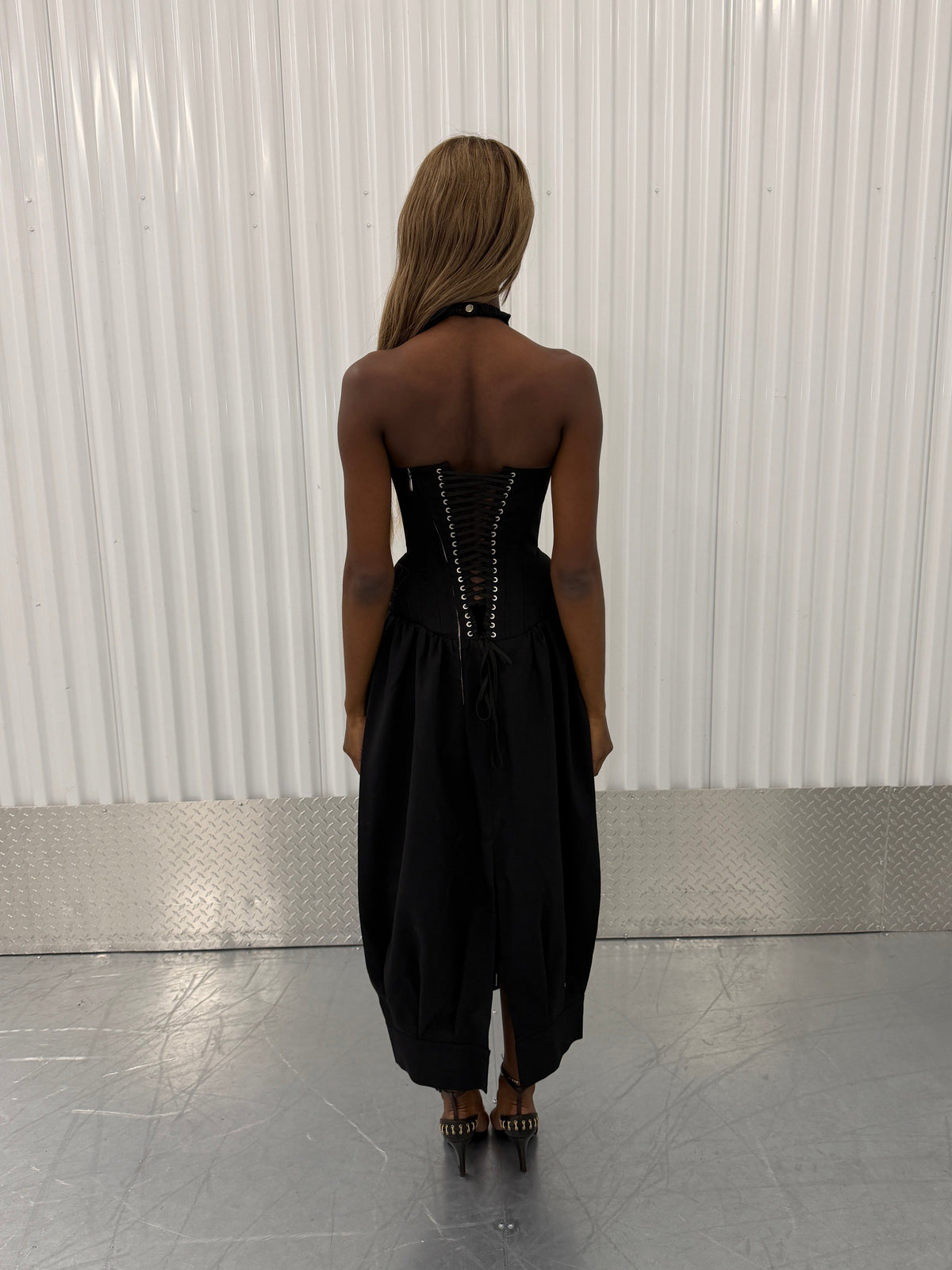 fancí club epidermis corset maxi dress