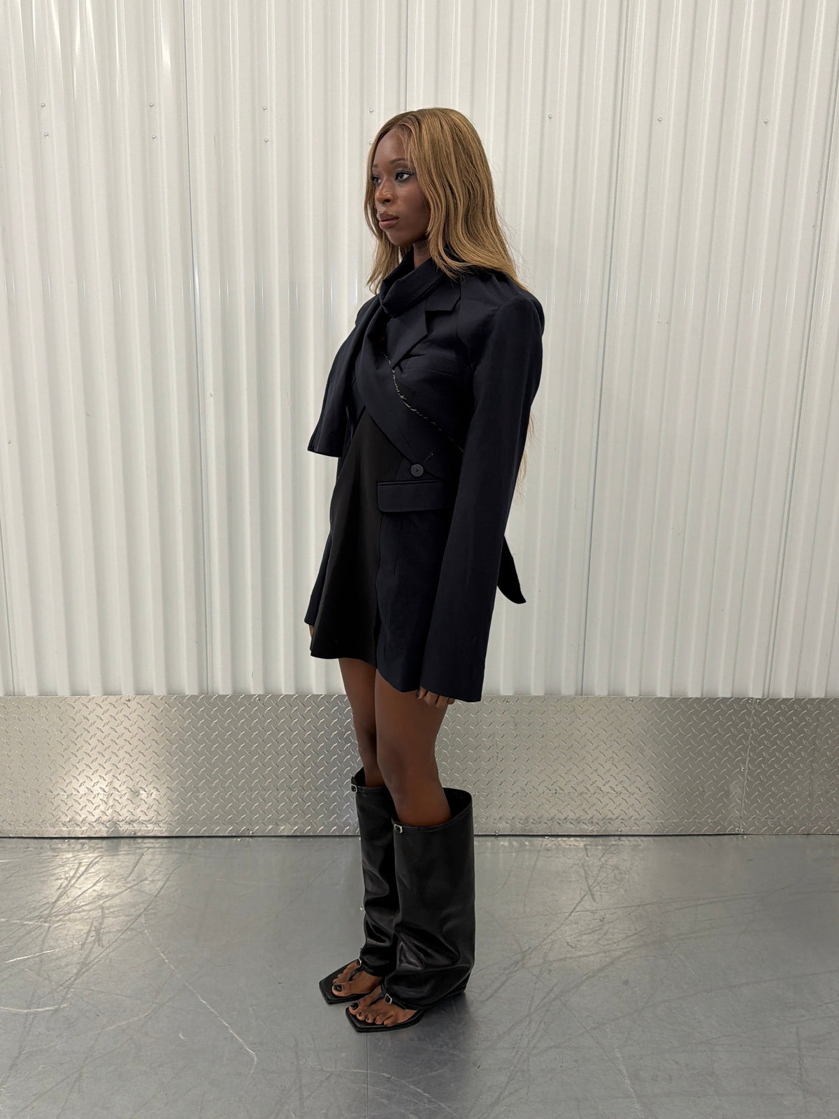 ottolinger drape suit dress