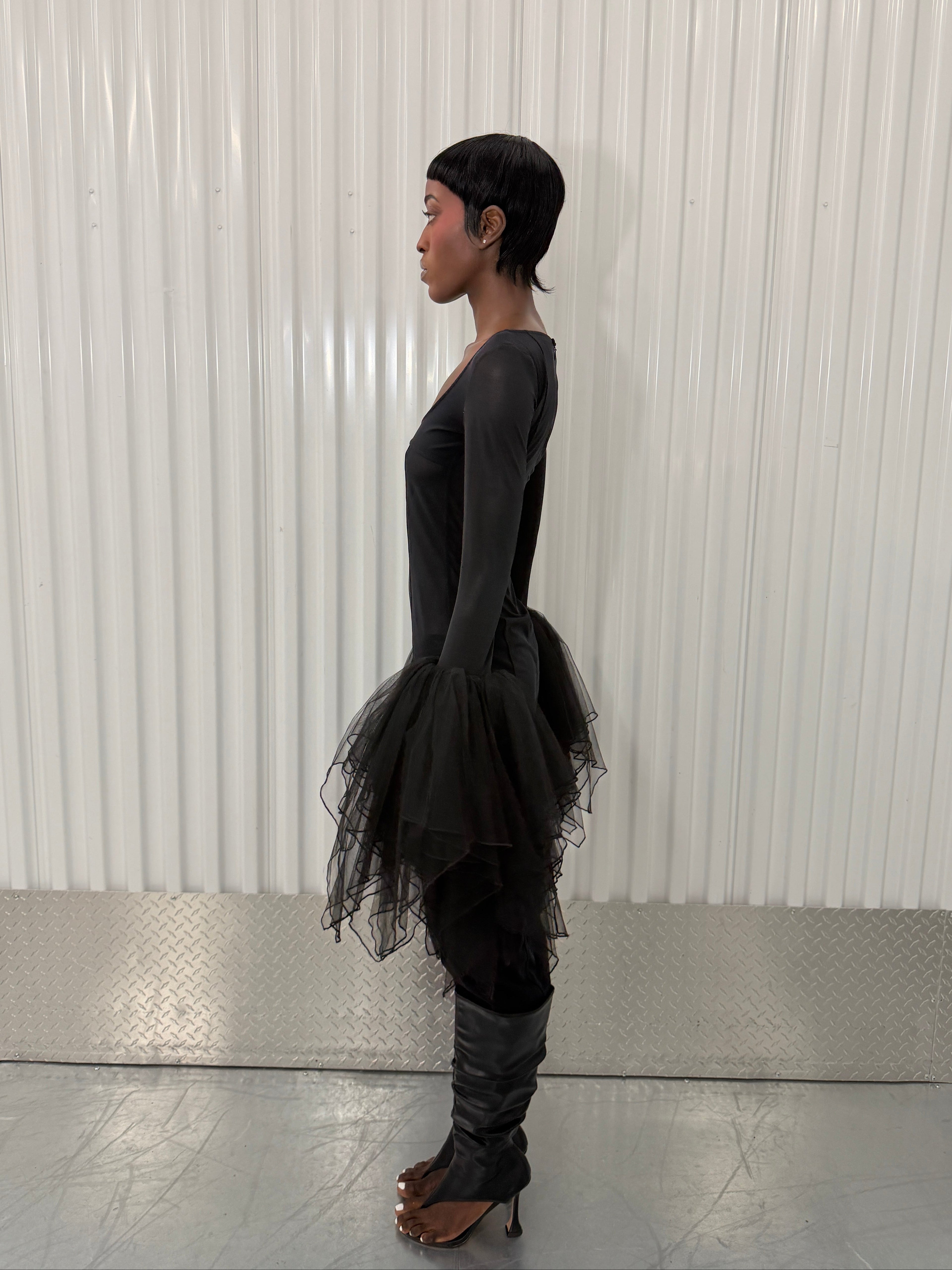 fancí club crow midi dress