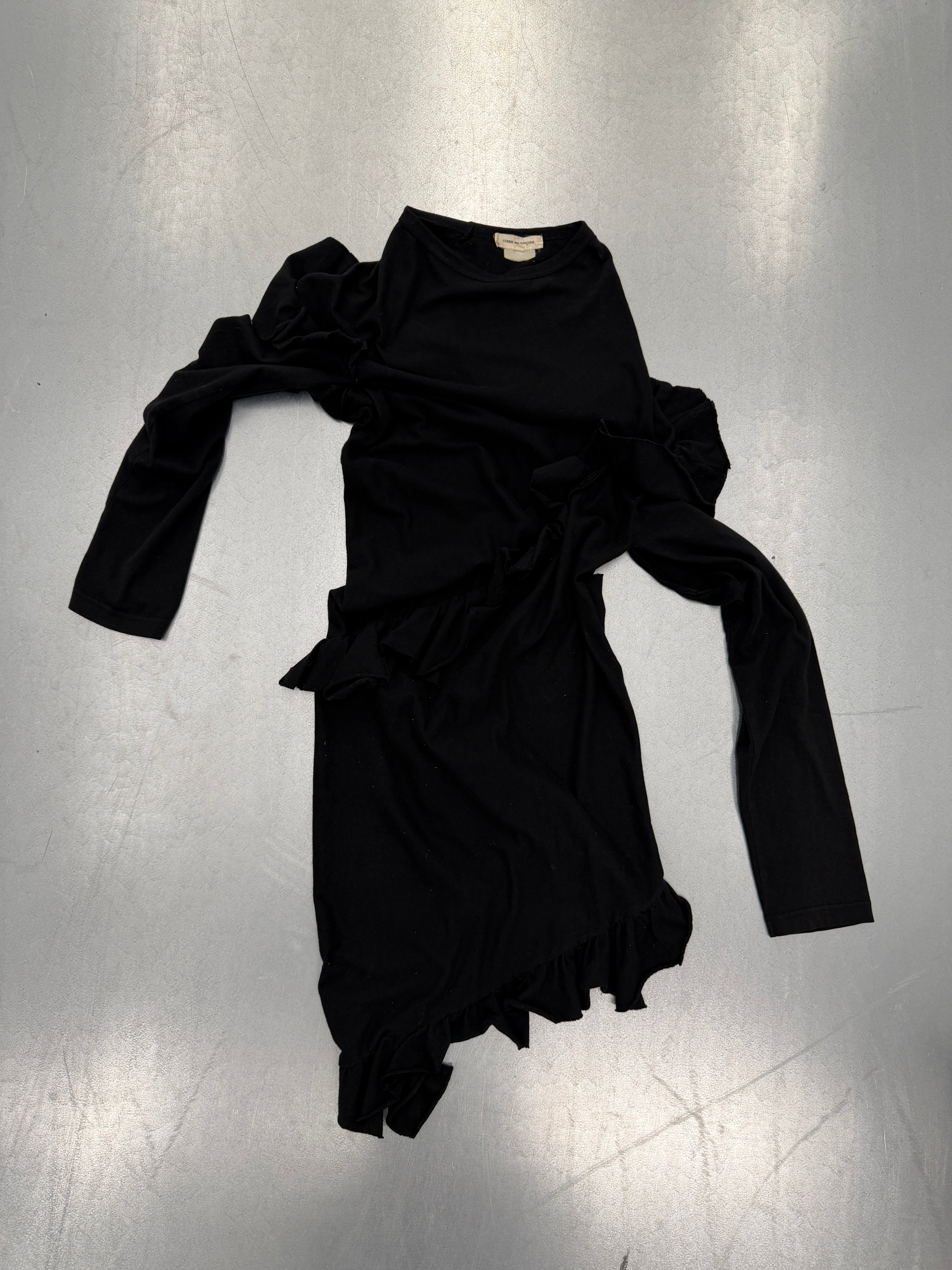 junya wantanabe asymmetrical tshirt dress