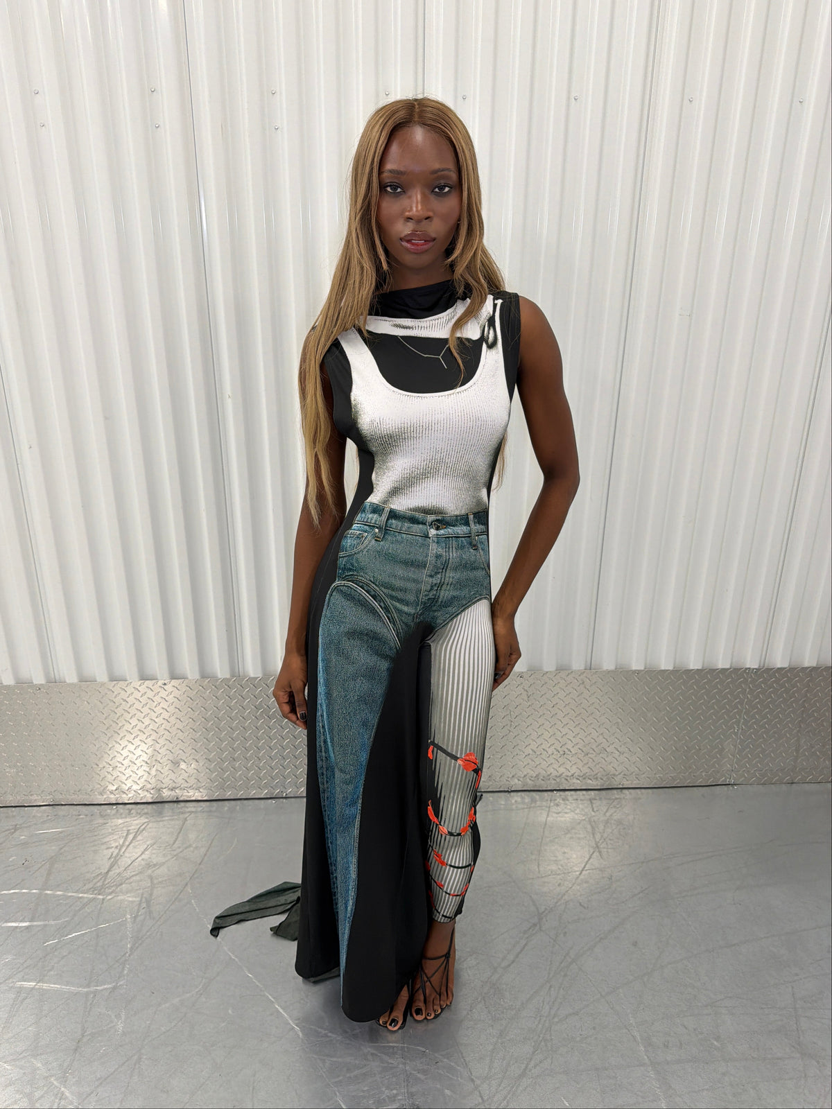 jean paul gaultier x y/project trompe l’œil gown