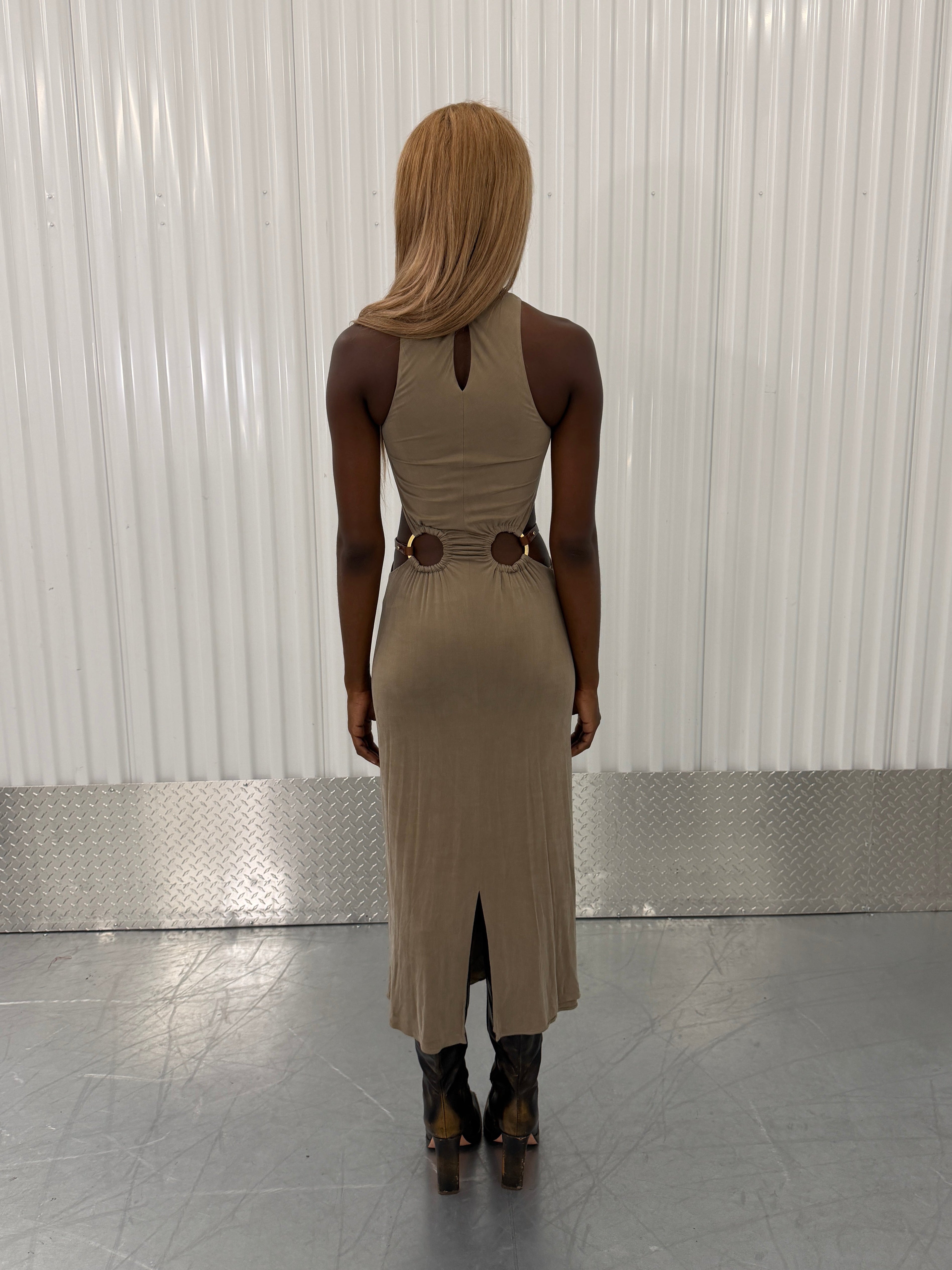 dion lee horsebit tank top dress