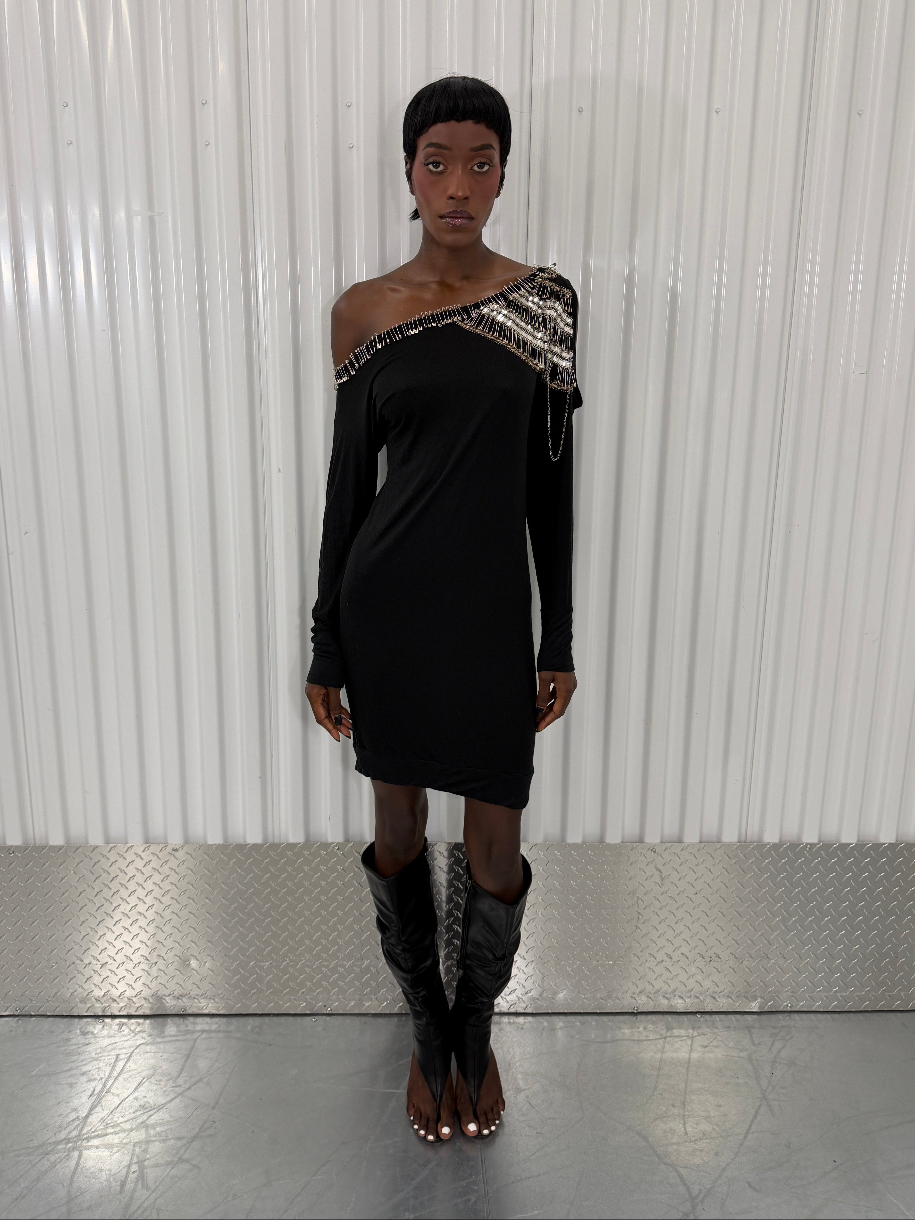 patrizia pepe safety pin dress – amado archive