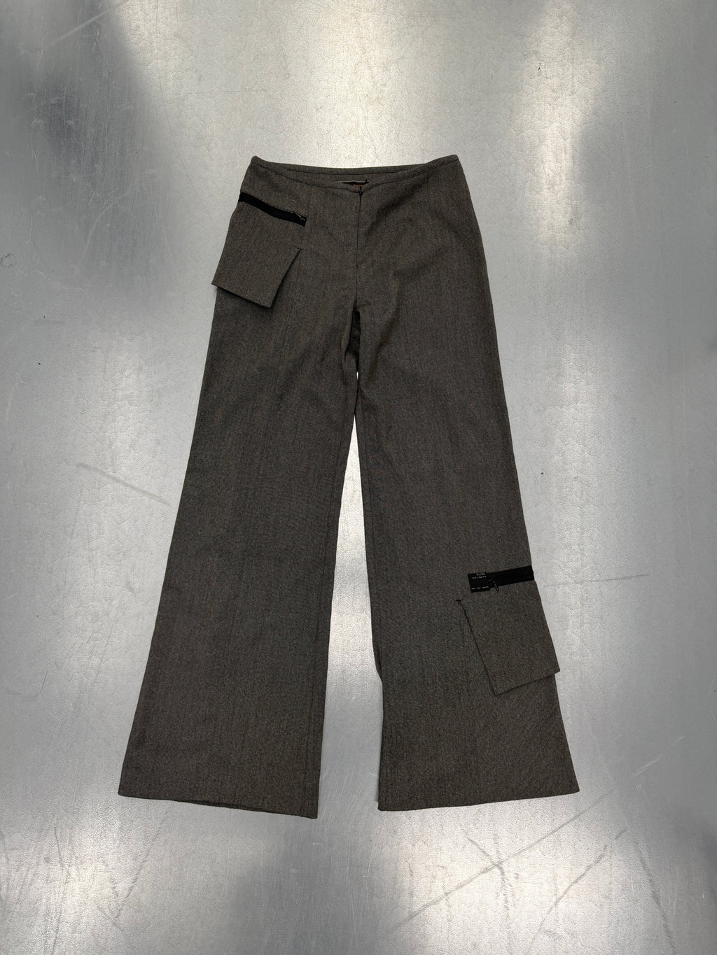 cop copine gray utility pants