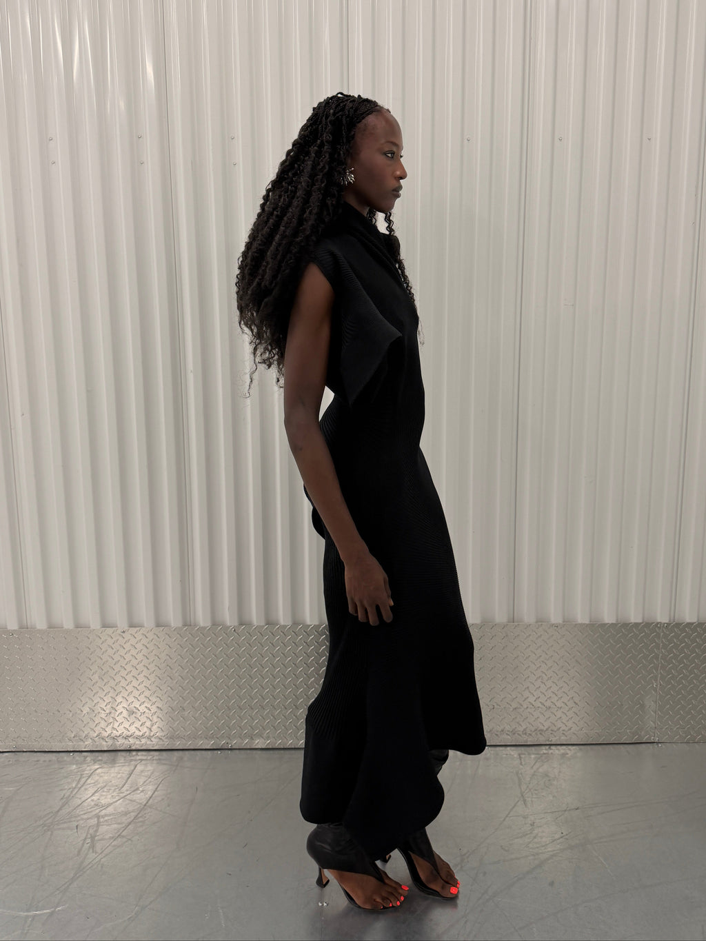 issey miyake knit 'life form' dress