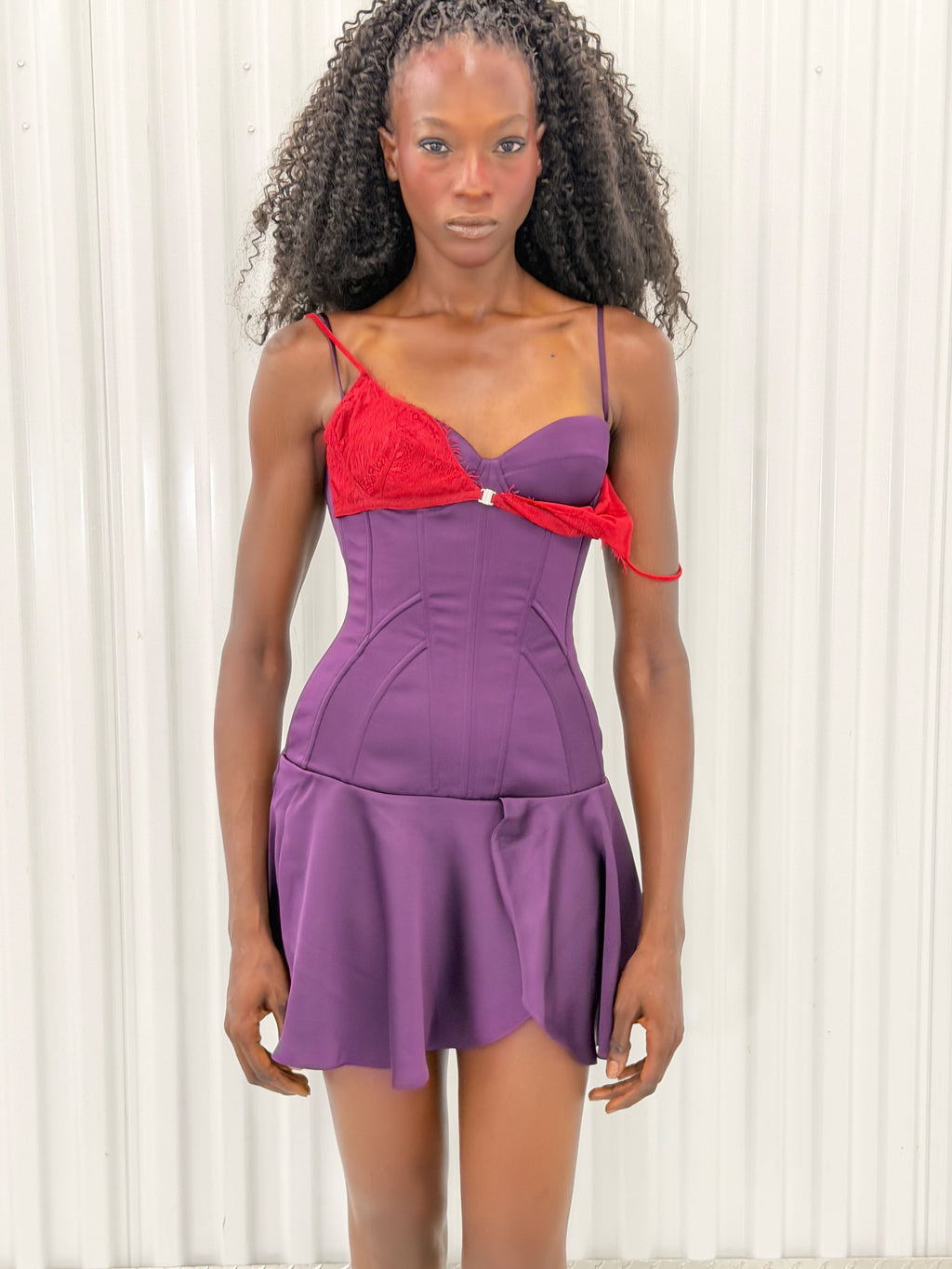 fancí club slip in corset mini dress