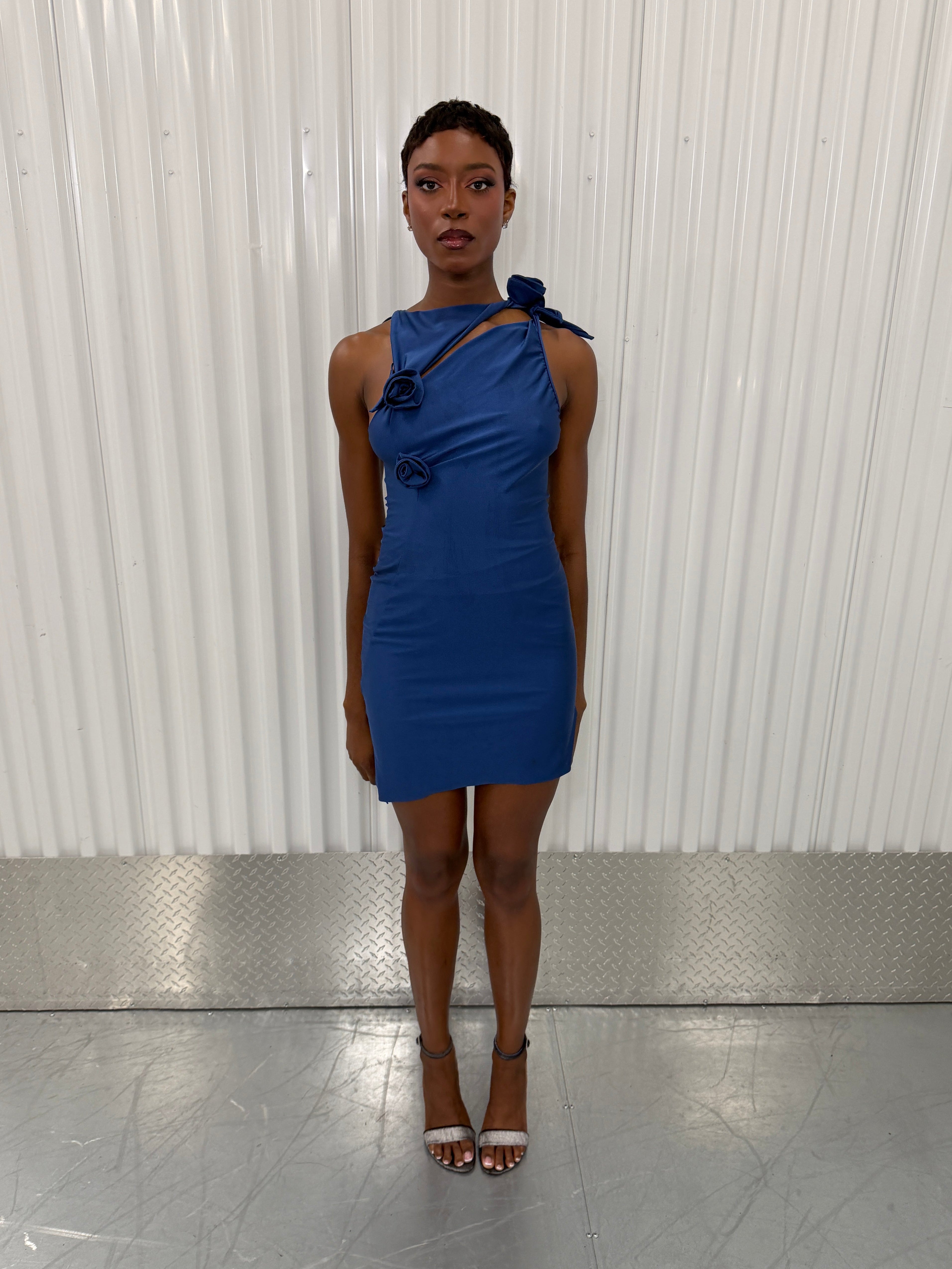 coperni flower mini dress