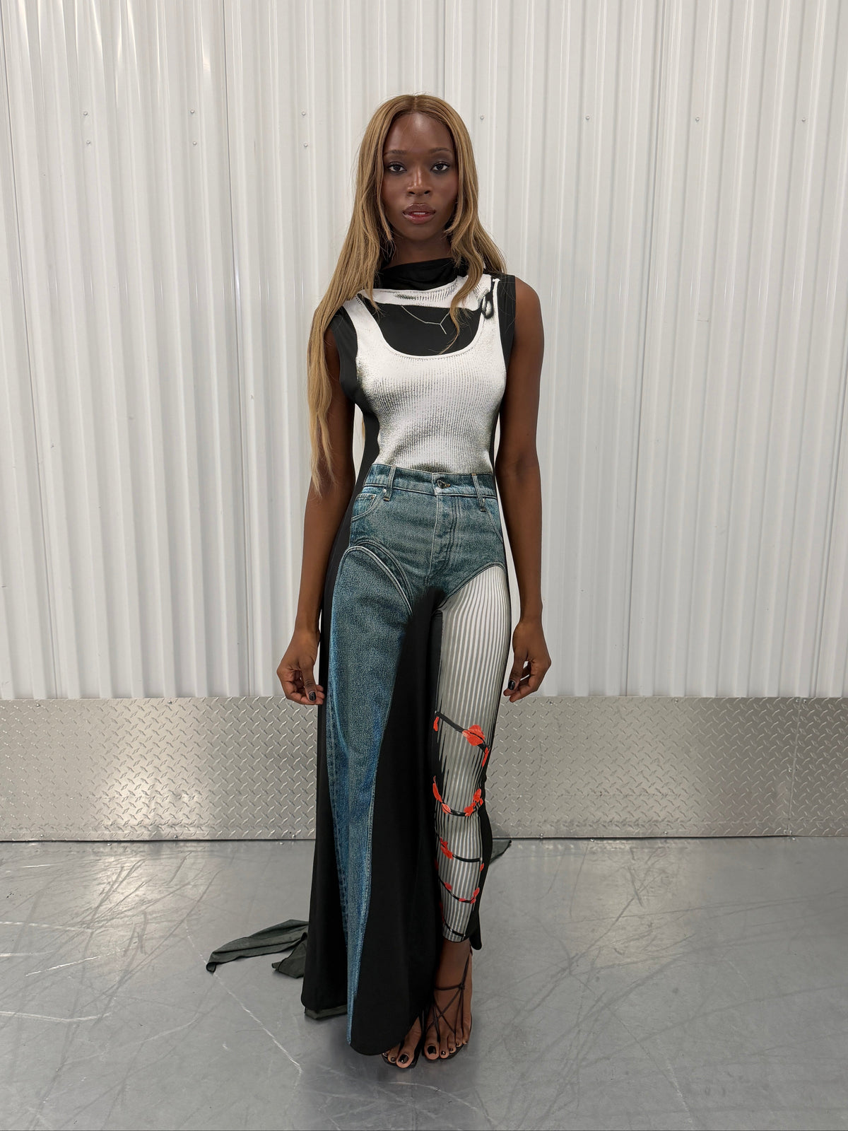jean paul gaultier x y/project trompe l’œil gown