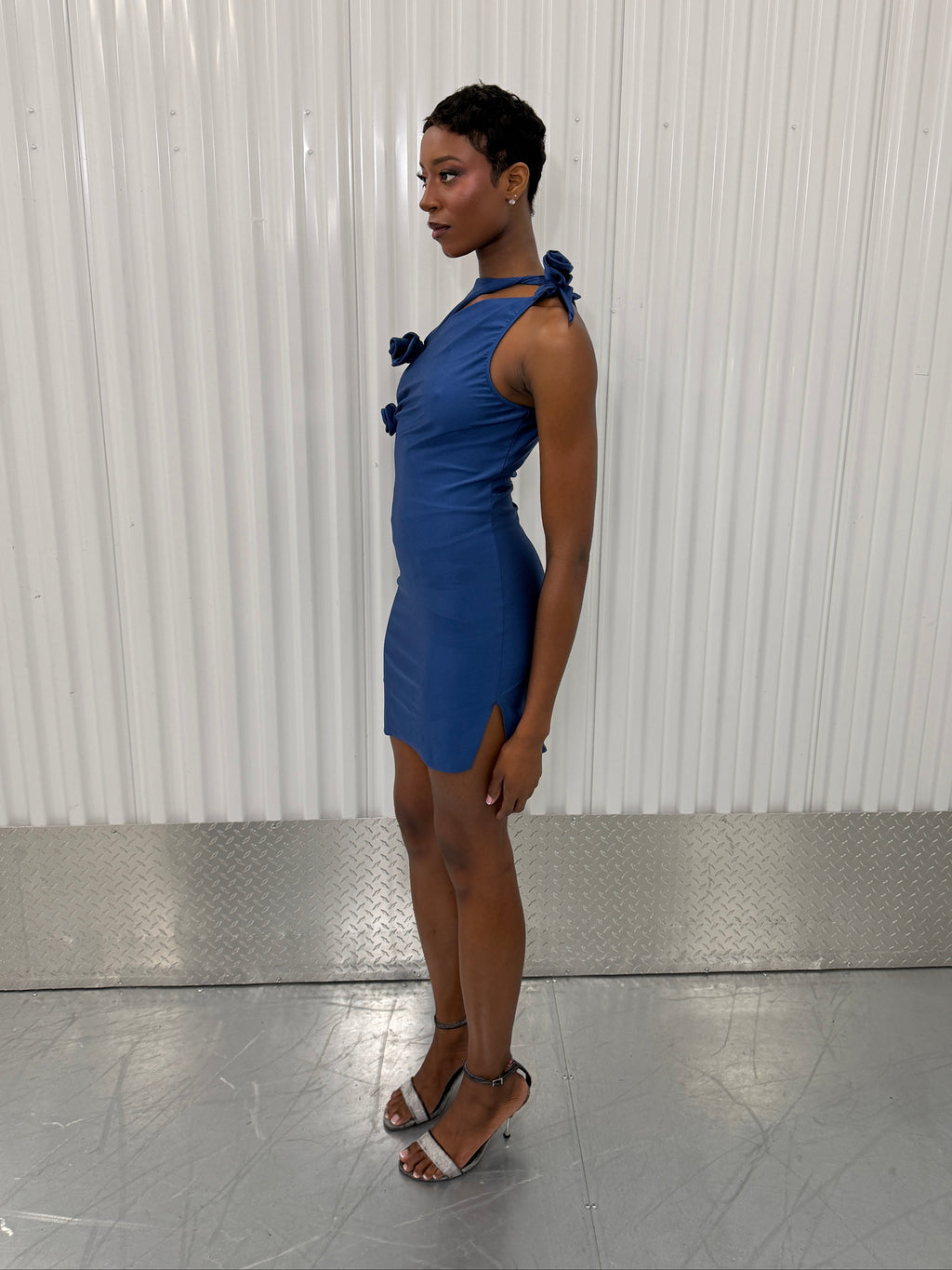 coperni flower mini dress