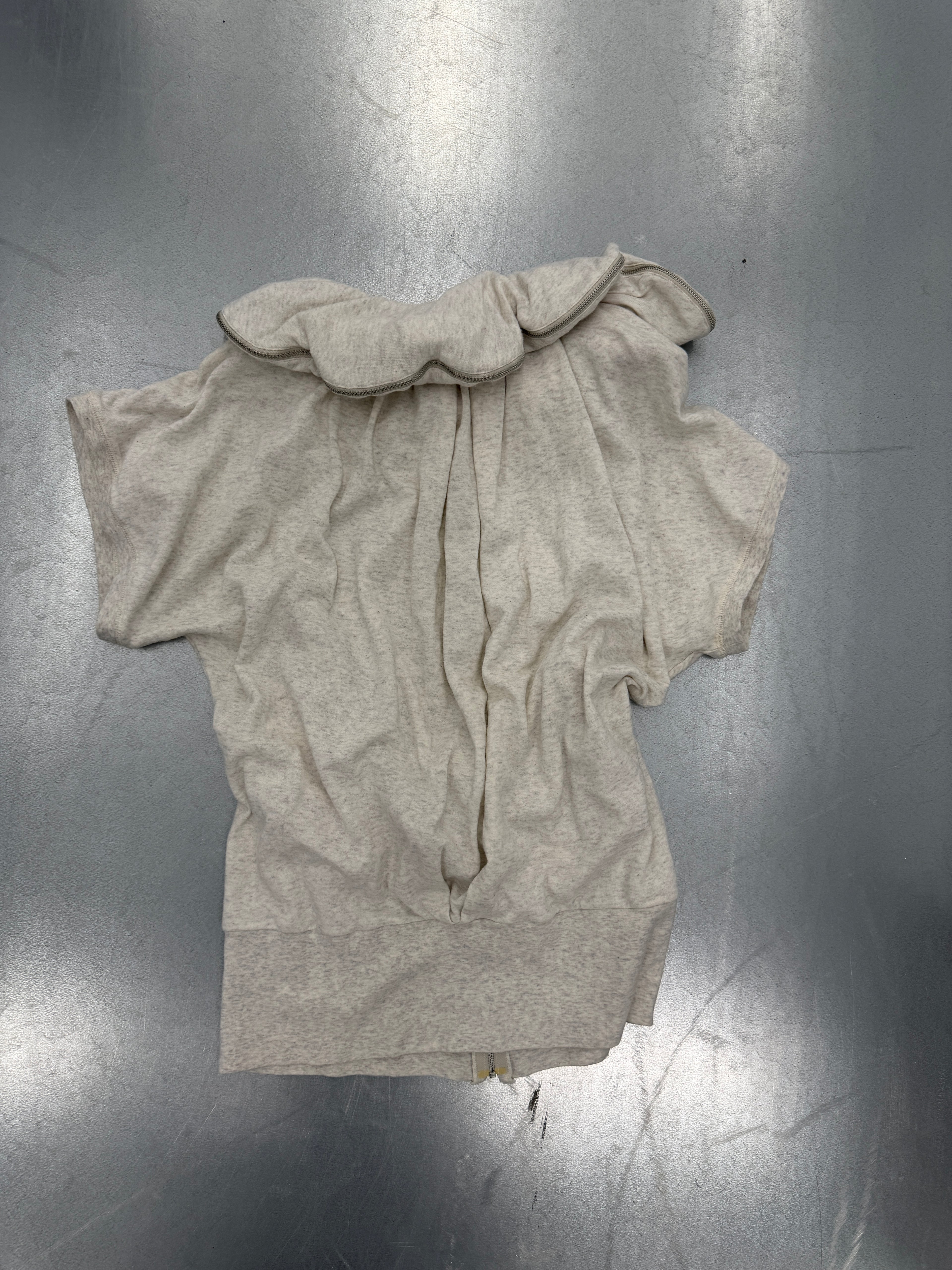 tsumori chisato zipper detail sweatshirt