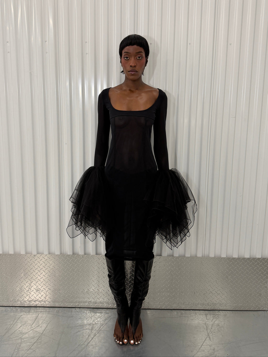 fancí club crow midi dress