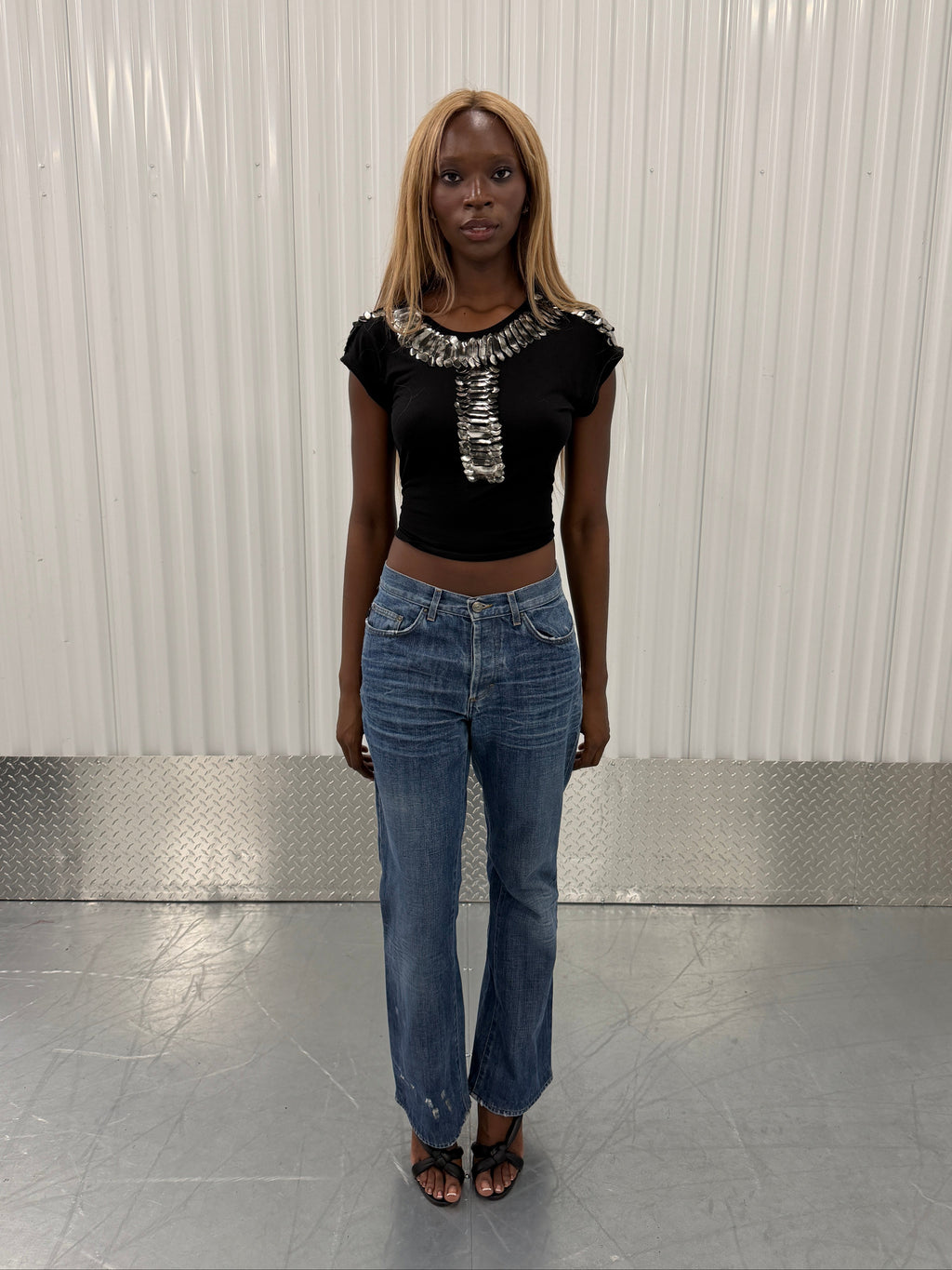 just cavalli embroidered jeans