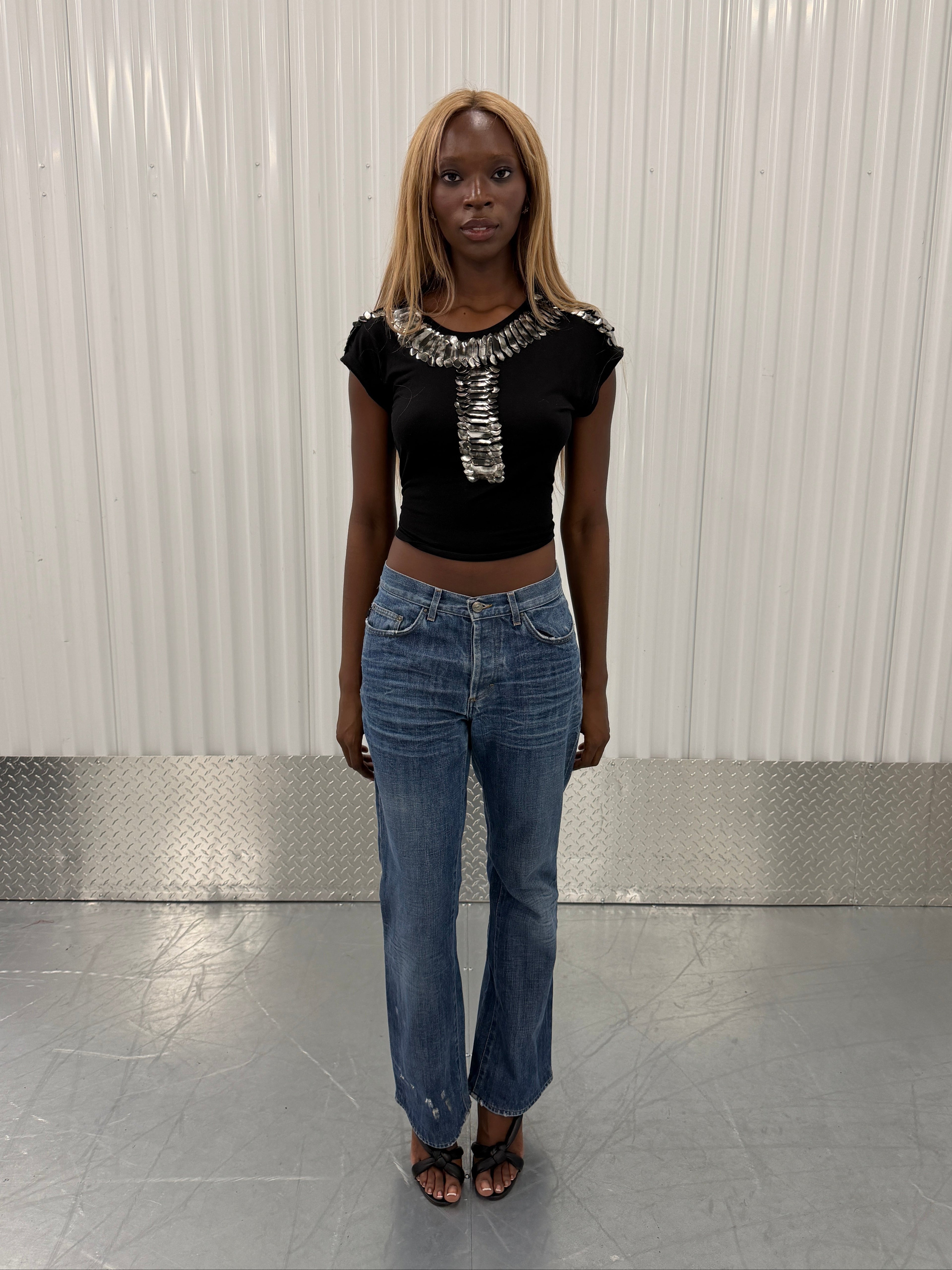 just cavalli embroidered jeans