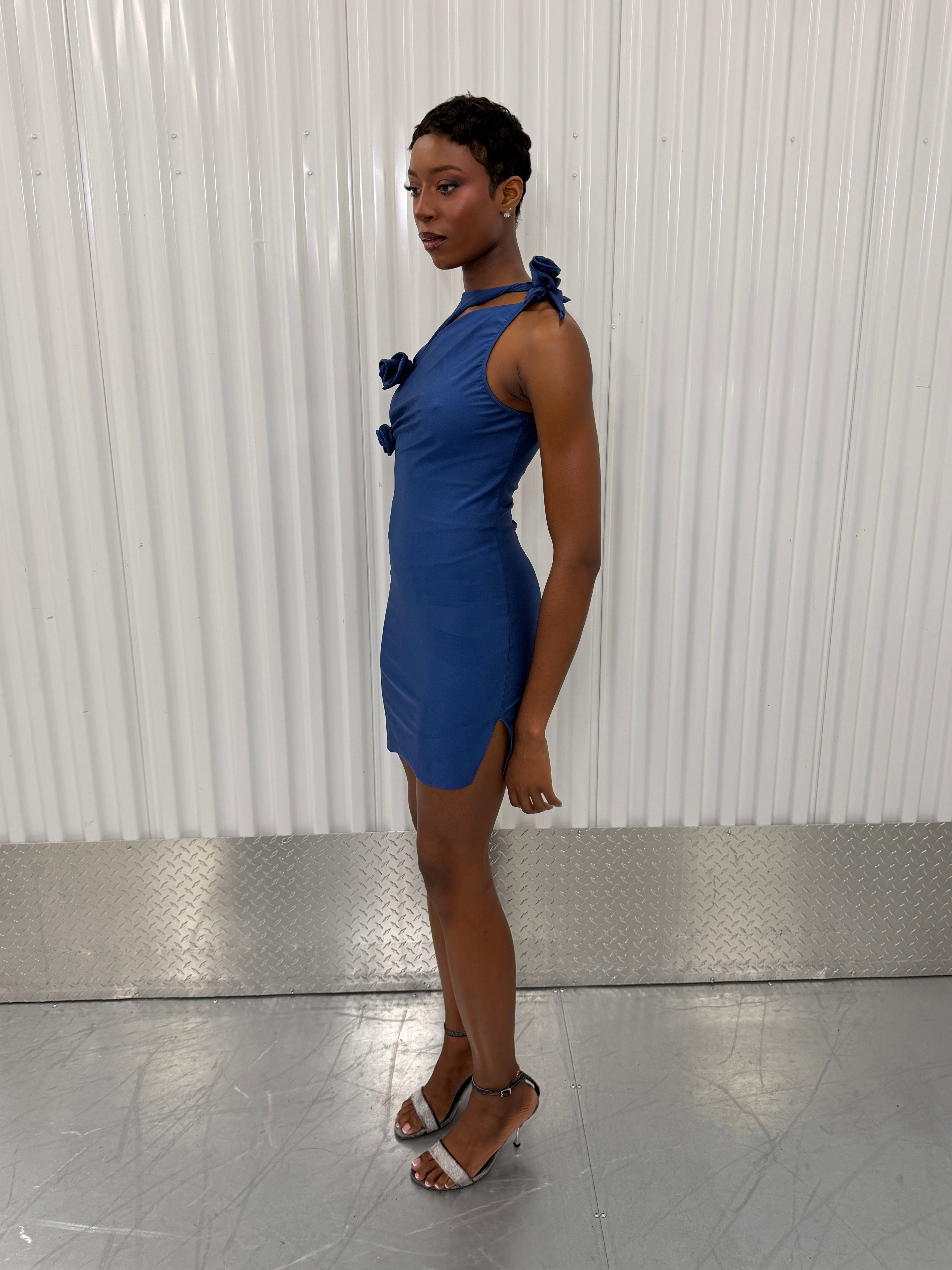 coperni flower mini dress