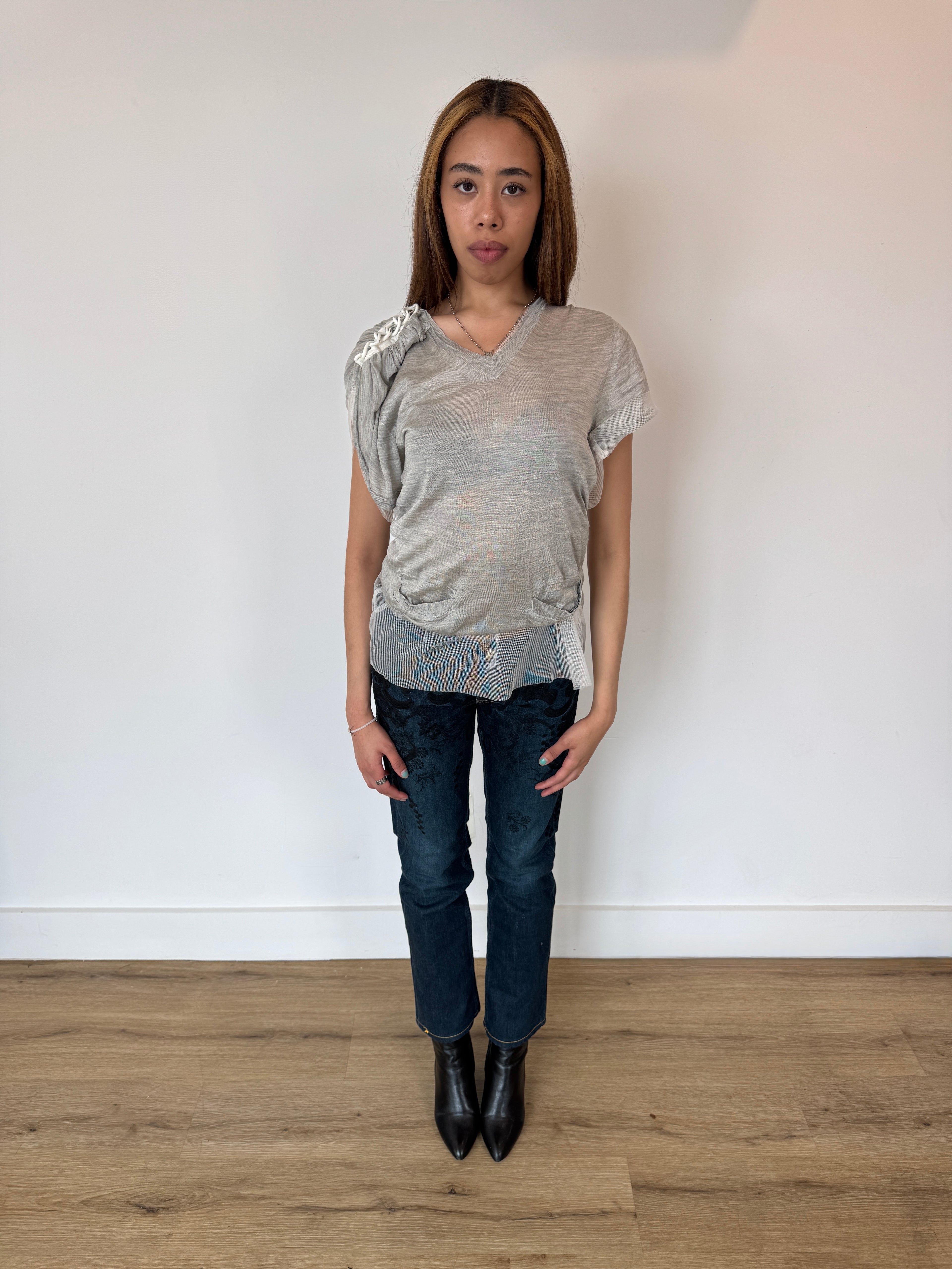 sacai luck sheer jersey blouse