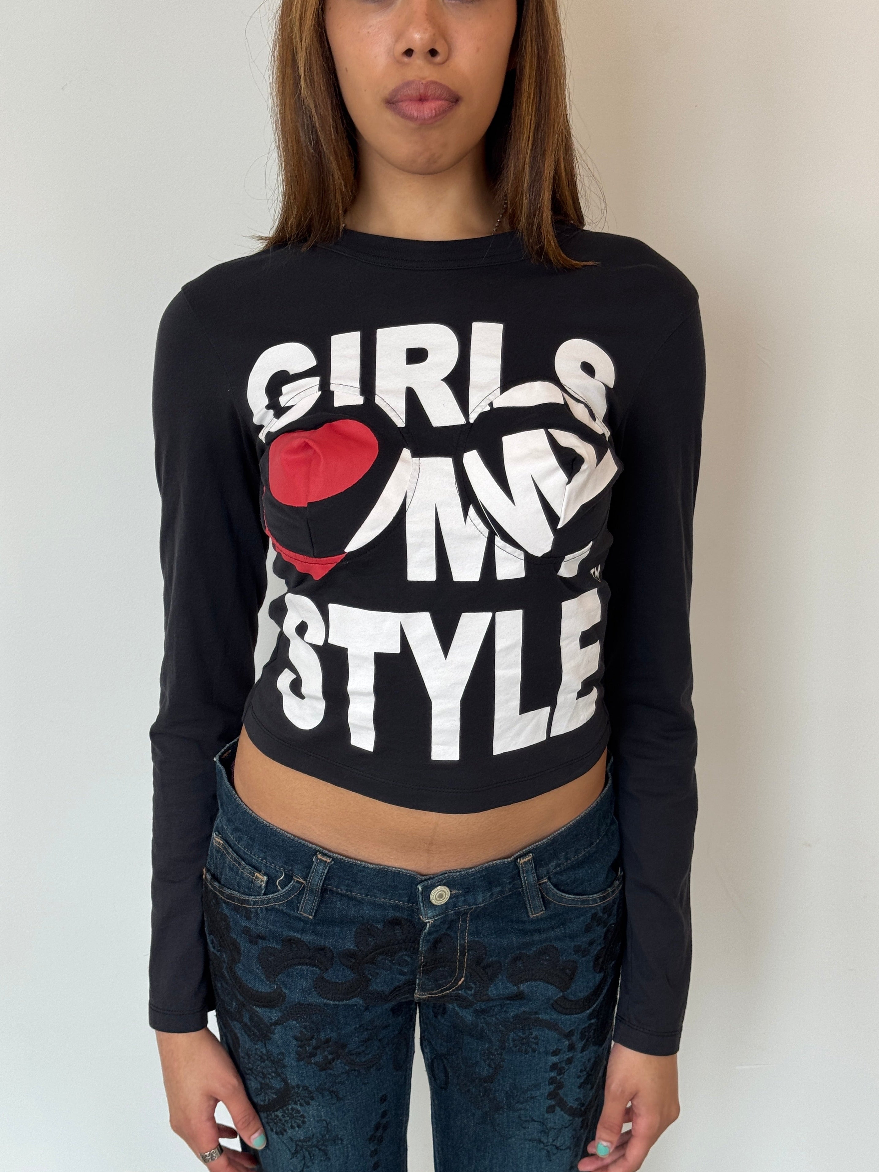 vaquera girls love my style top
