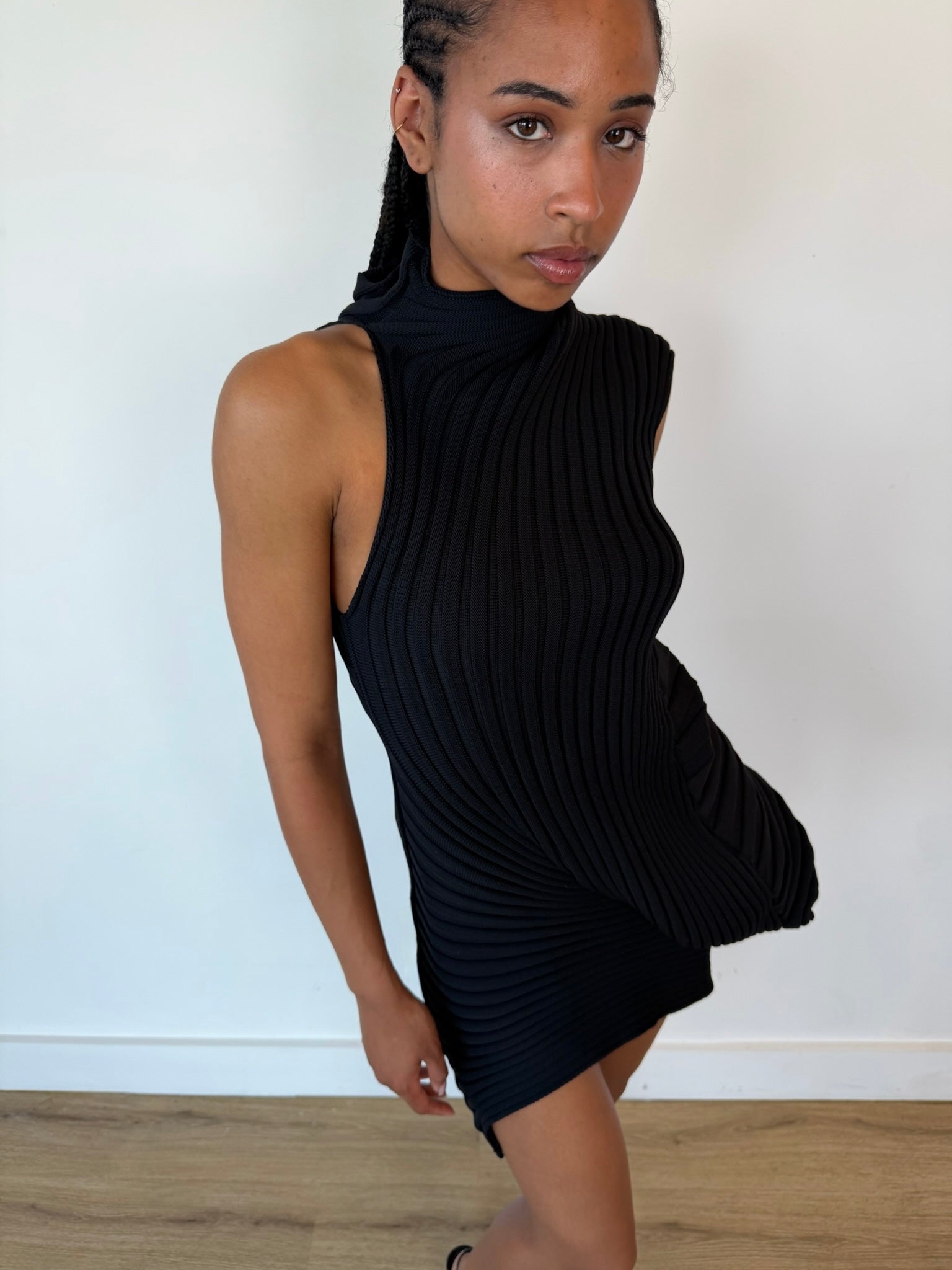 issey miyake knit as it is dress