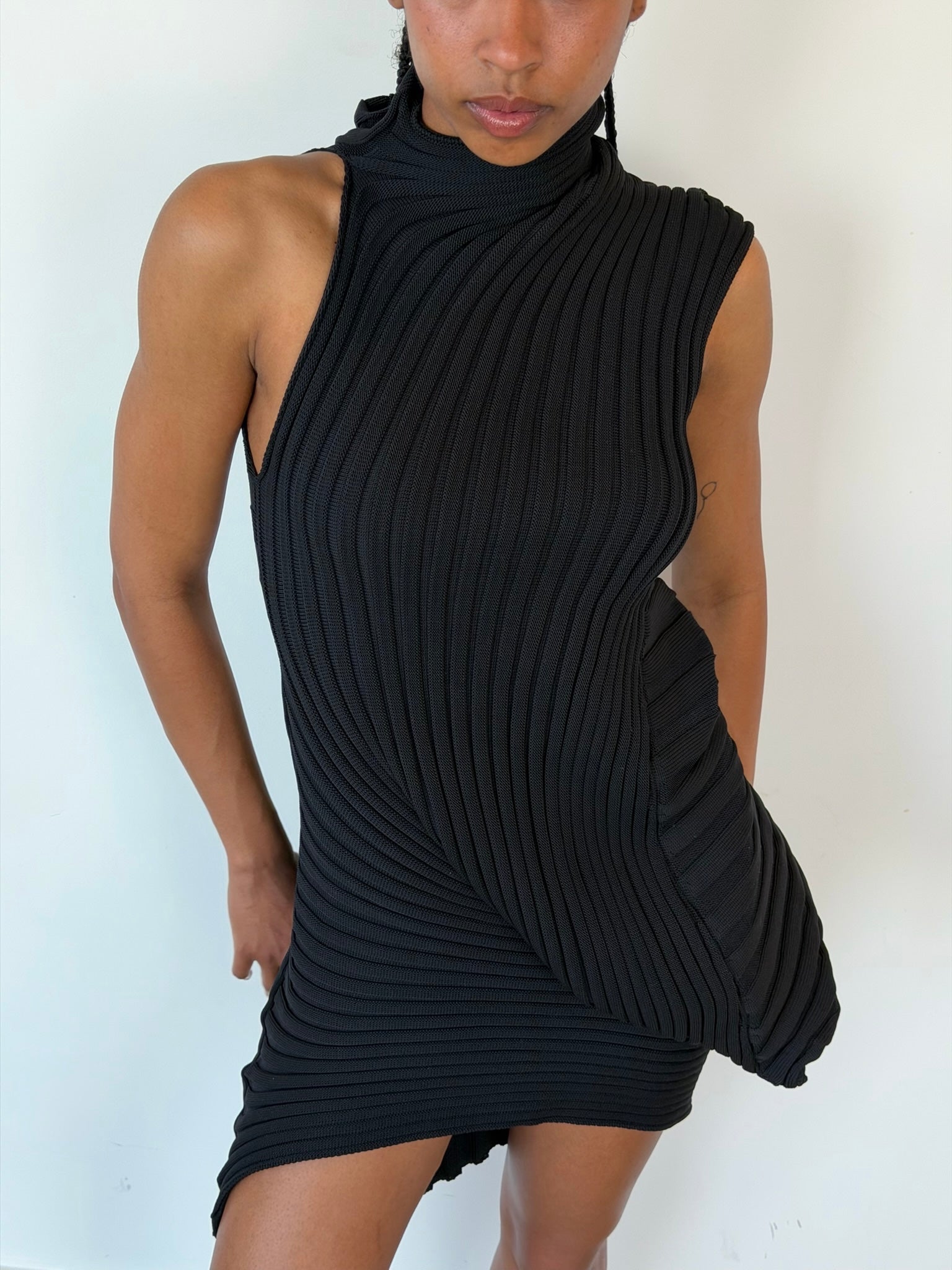 issey miyake knit as it is dress