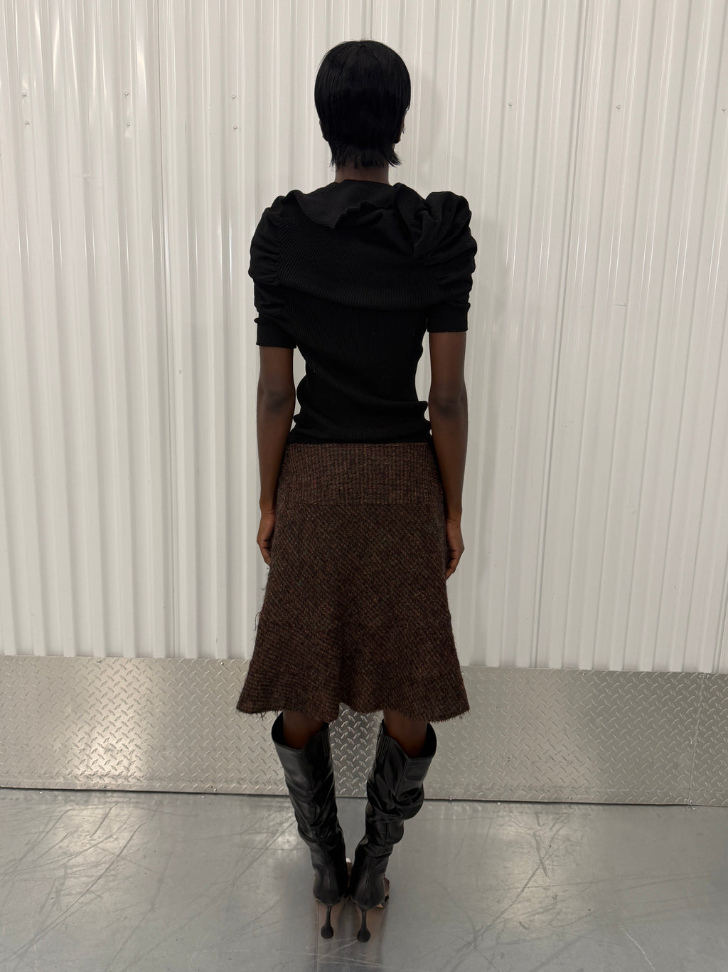 junya watanabe CDG tweed skirt