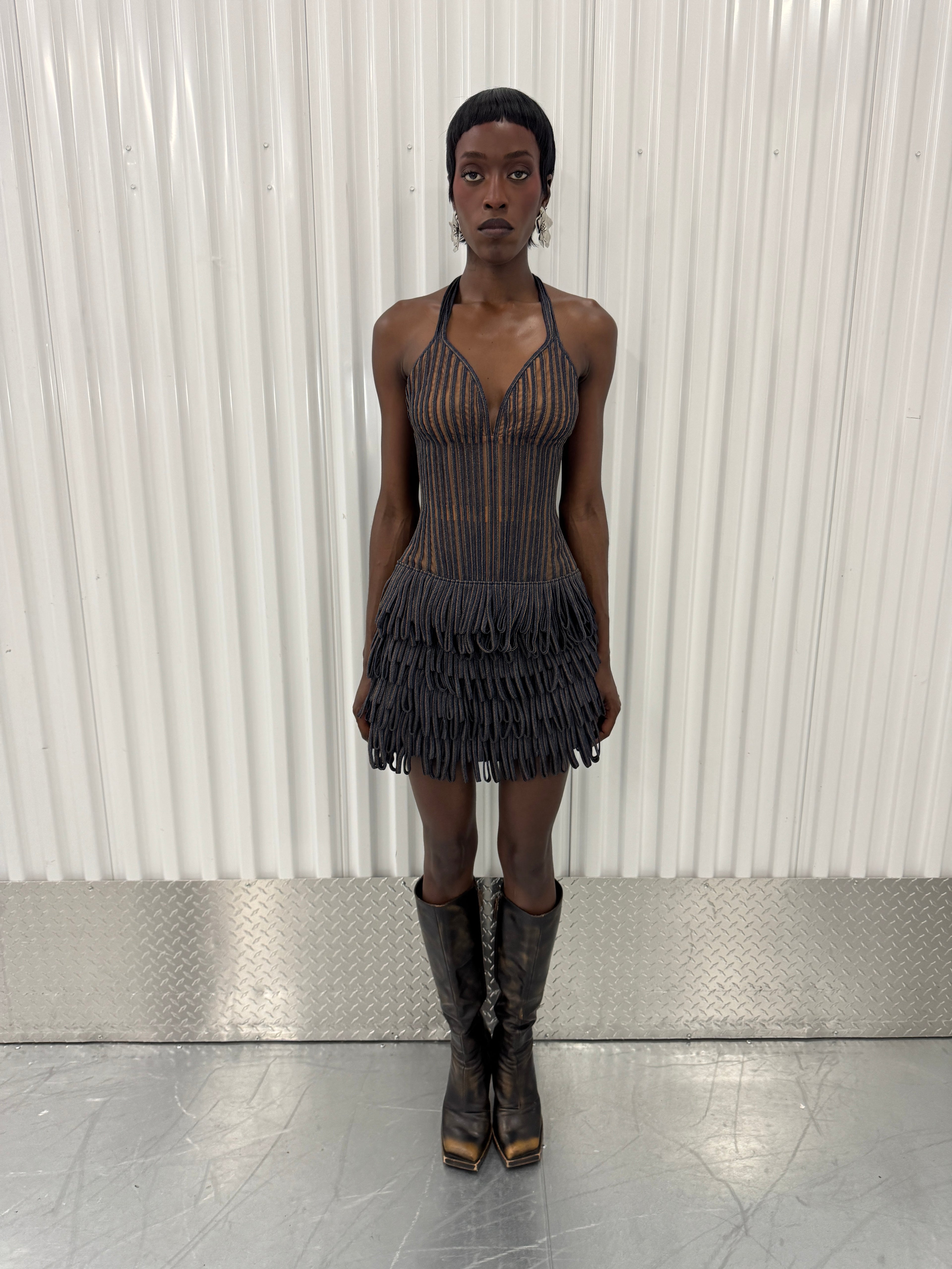 igdalyah denim corset top