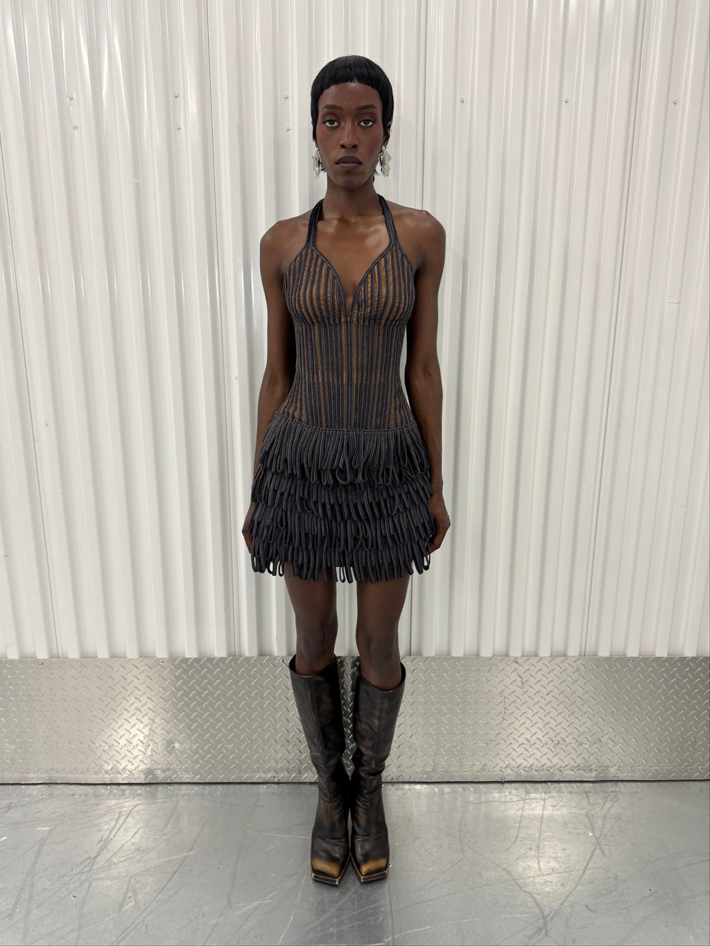 igdalyah denim corset top