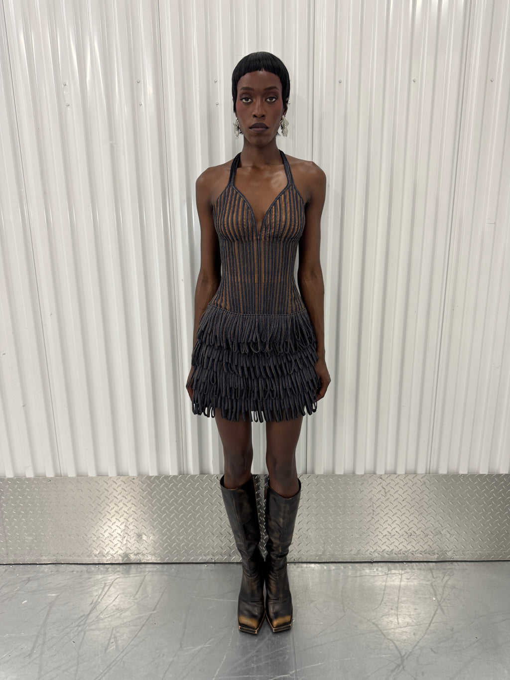 igdalyah denim corset top