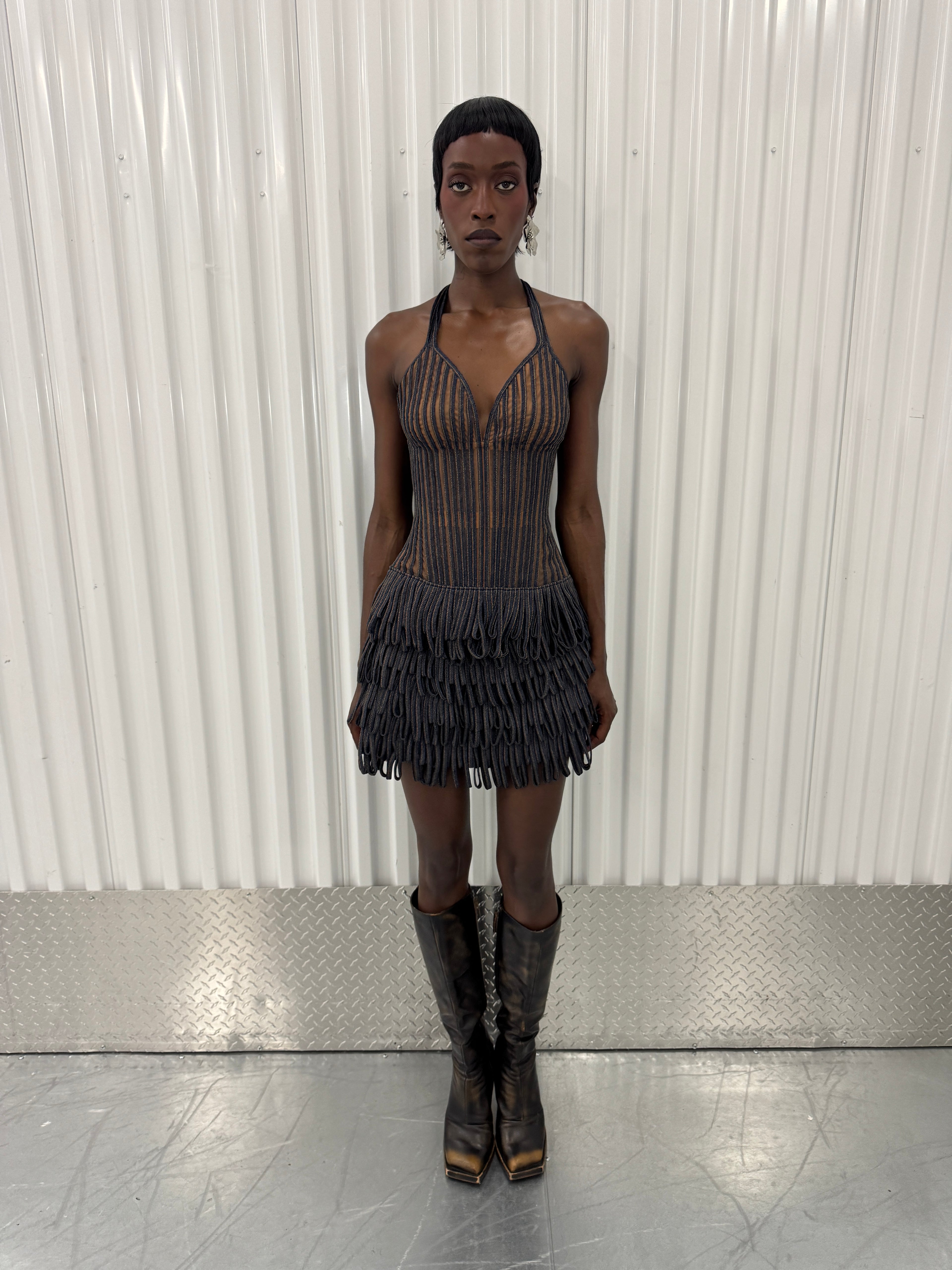 igdalyah denim corset top