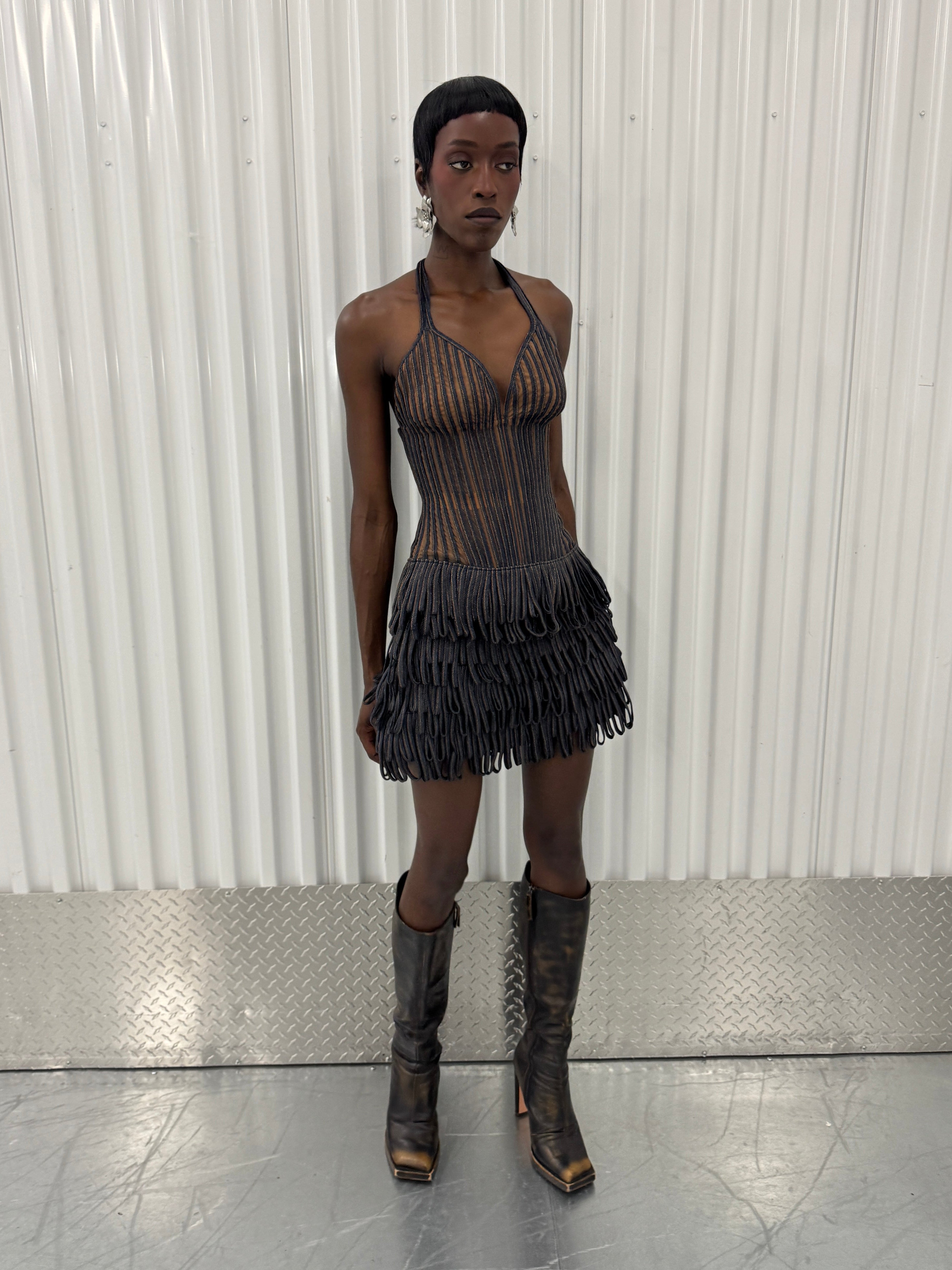 igdalyah denim corset top