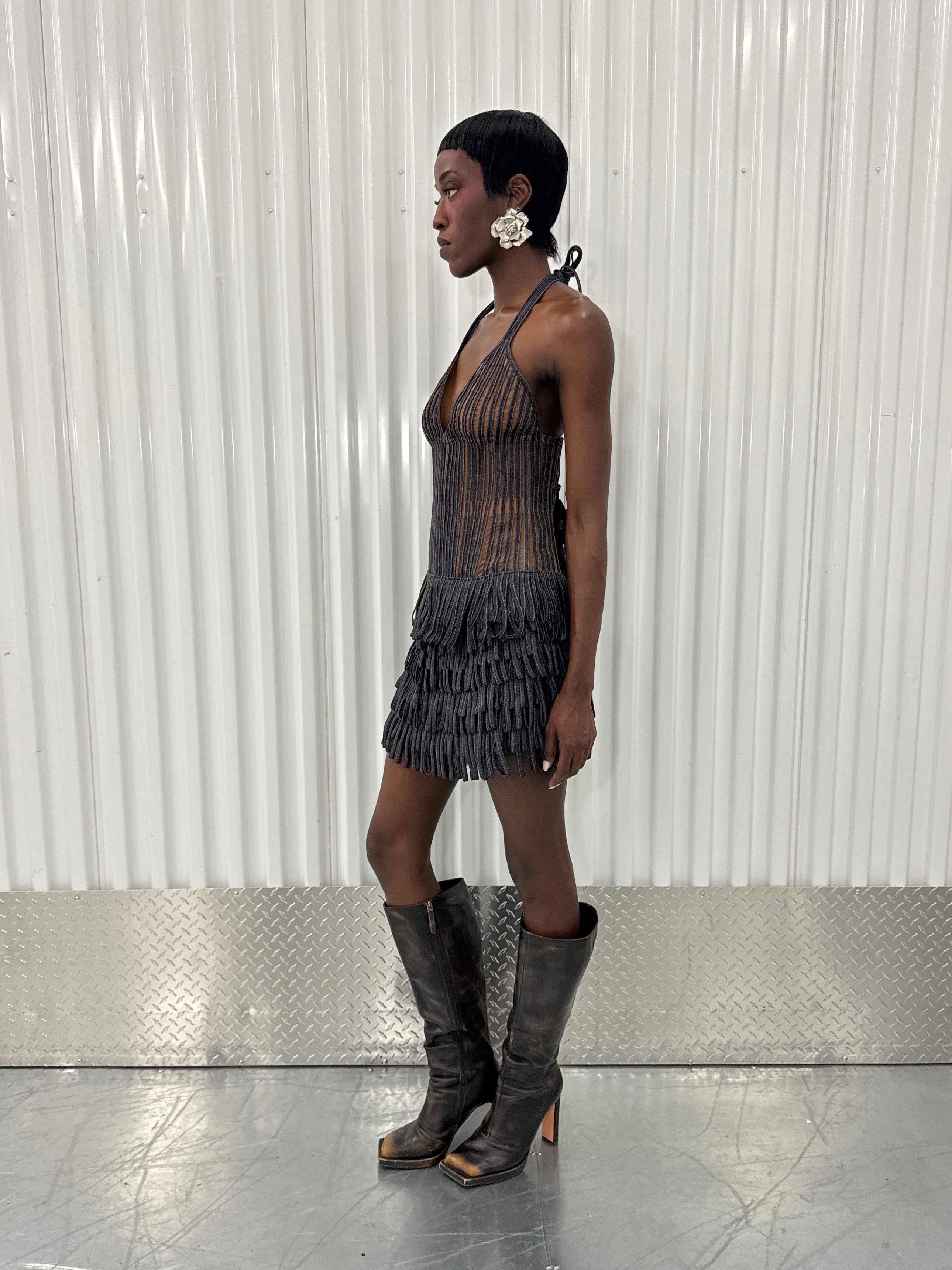 igdalyah denim corset top