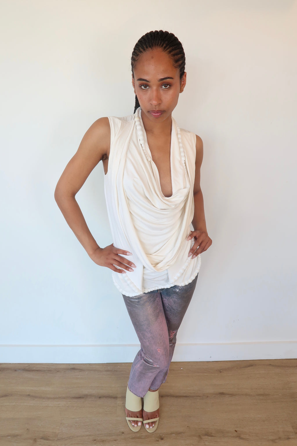diesel metallic pink blue jeans