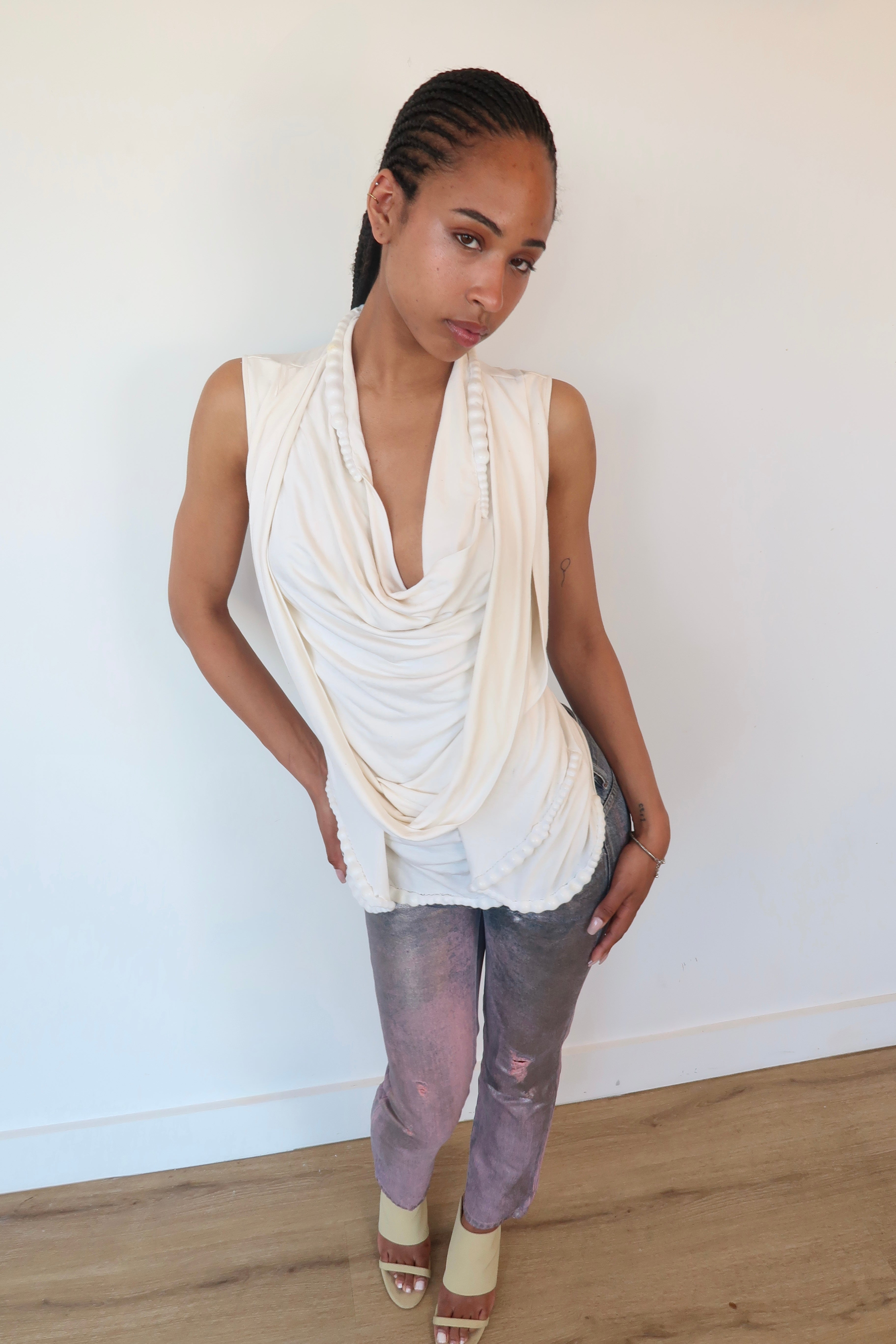 diesel metallic pink blue jeans