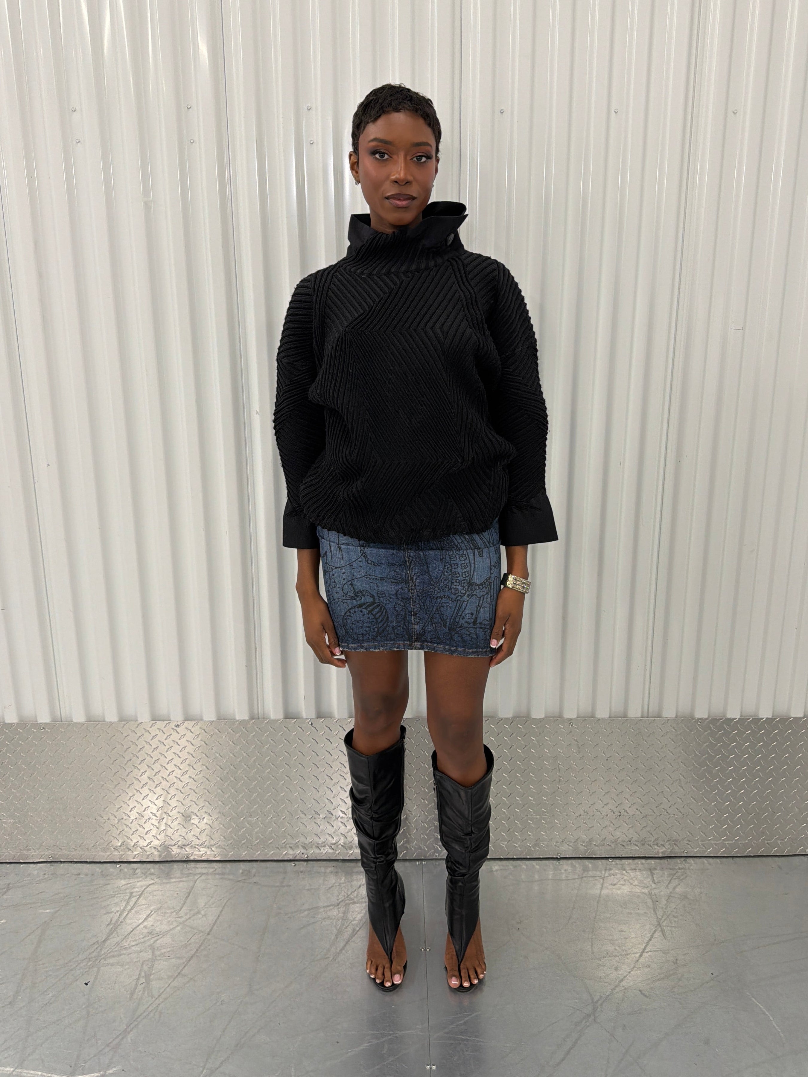 issey miyake heavy knit sweater