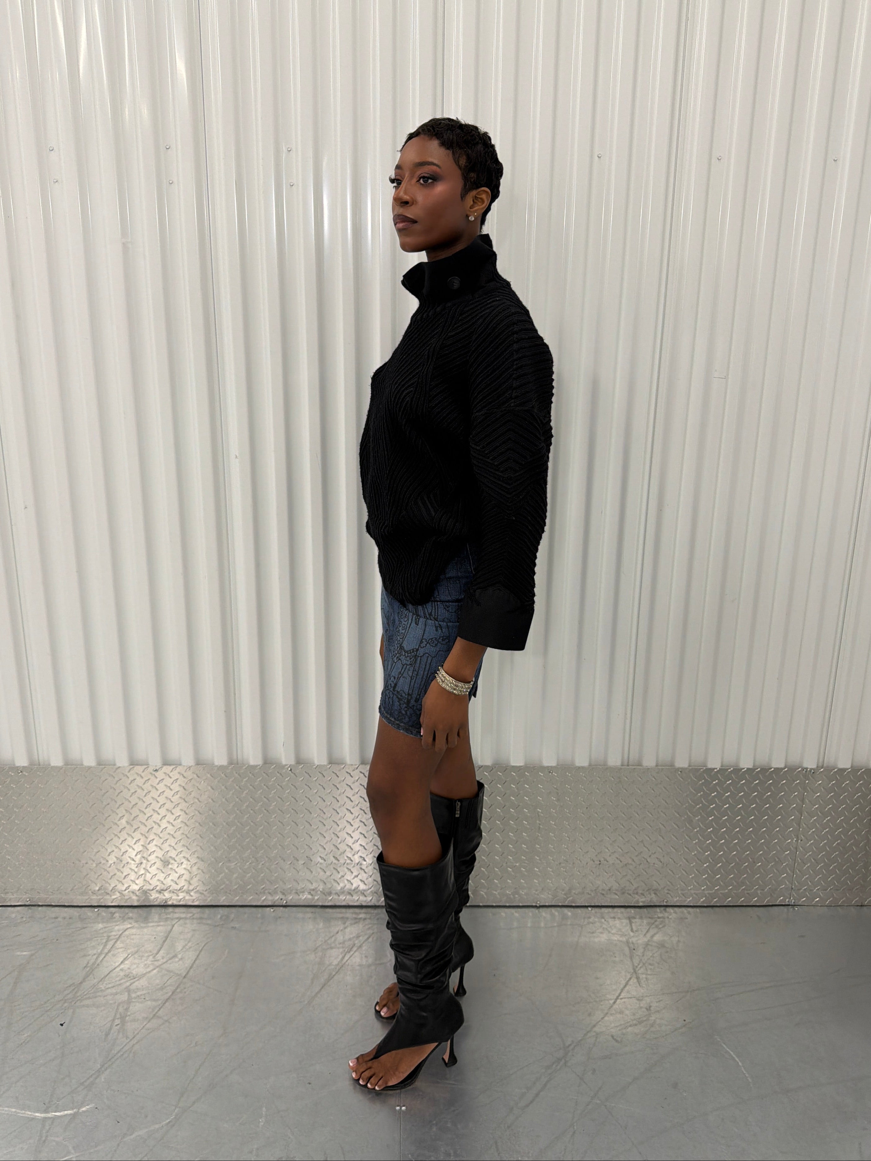 issey miyake heavy knit sweater