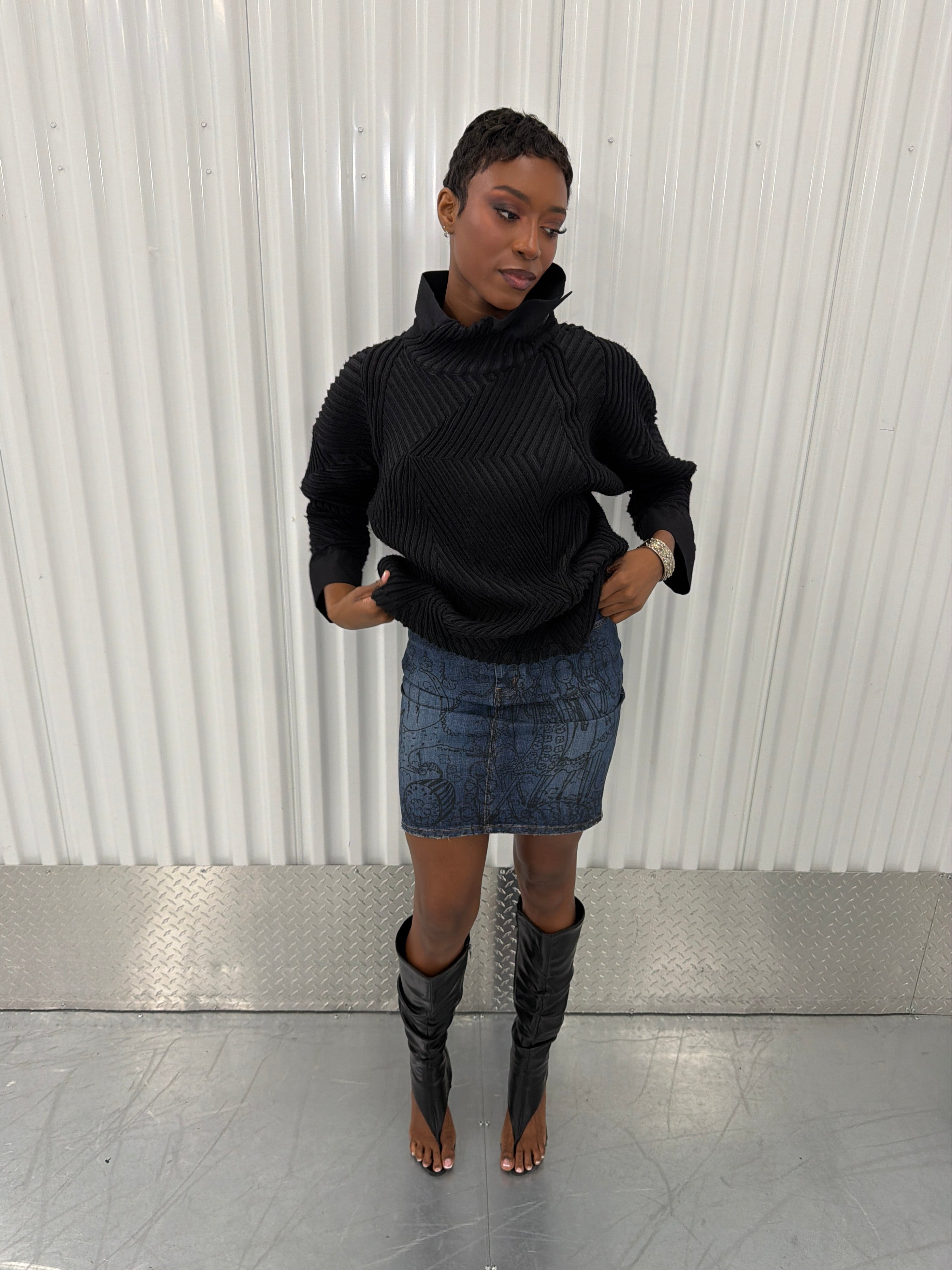 issey miyake heavy knit sweater