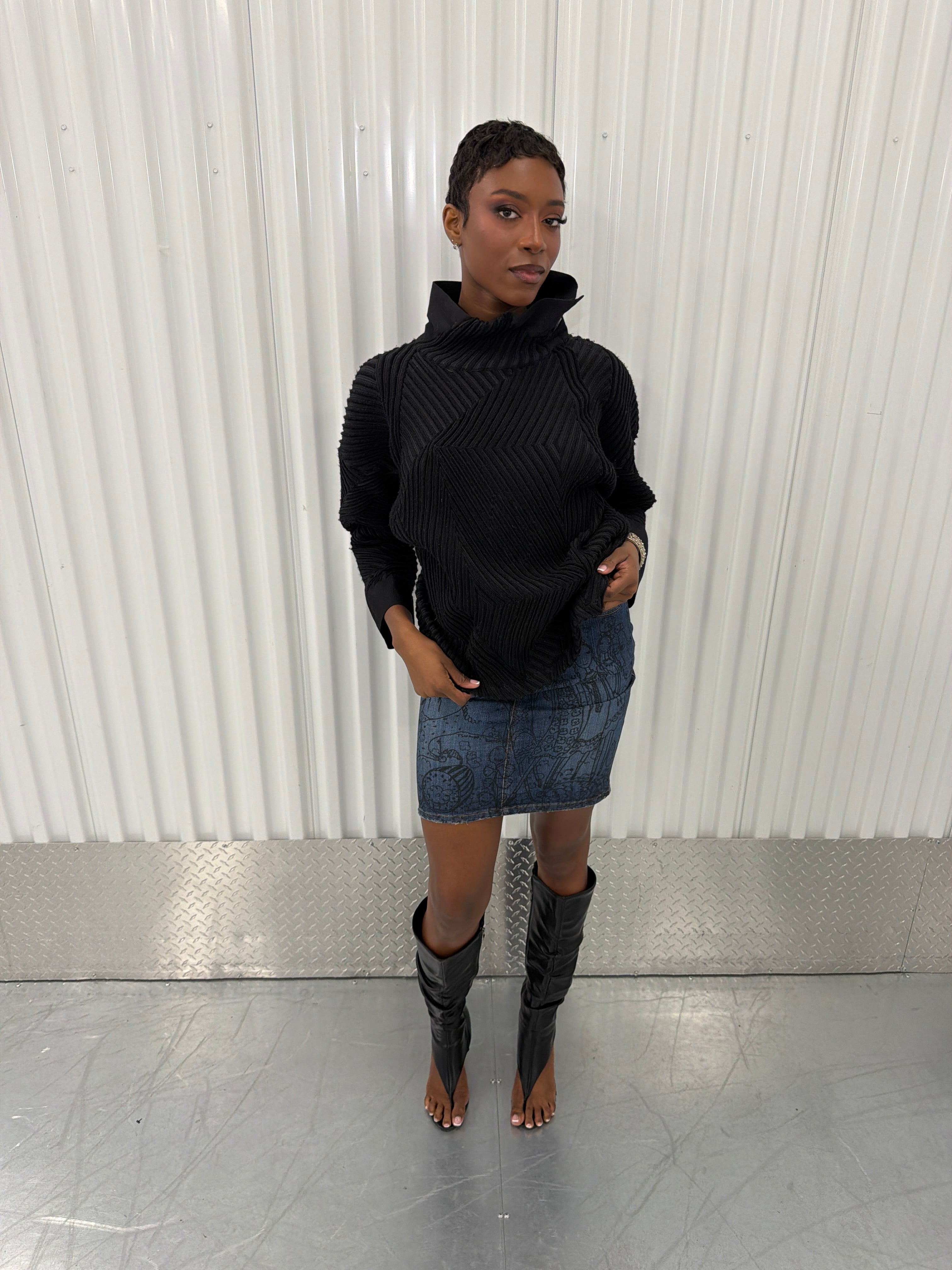 issey miyake heavy knit sweater