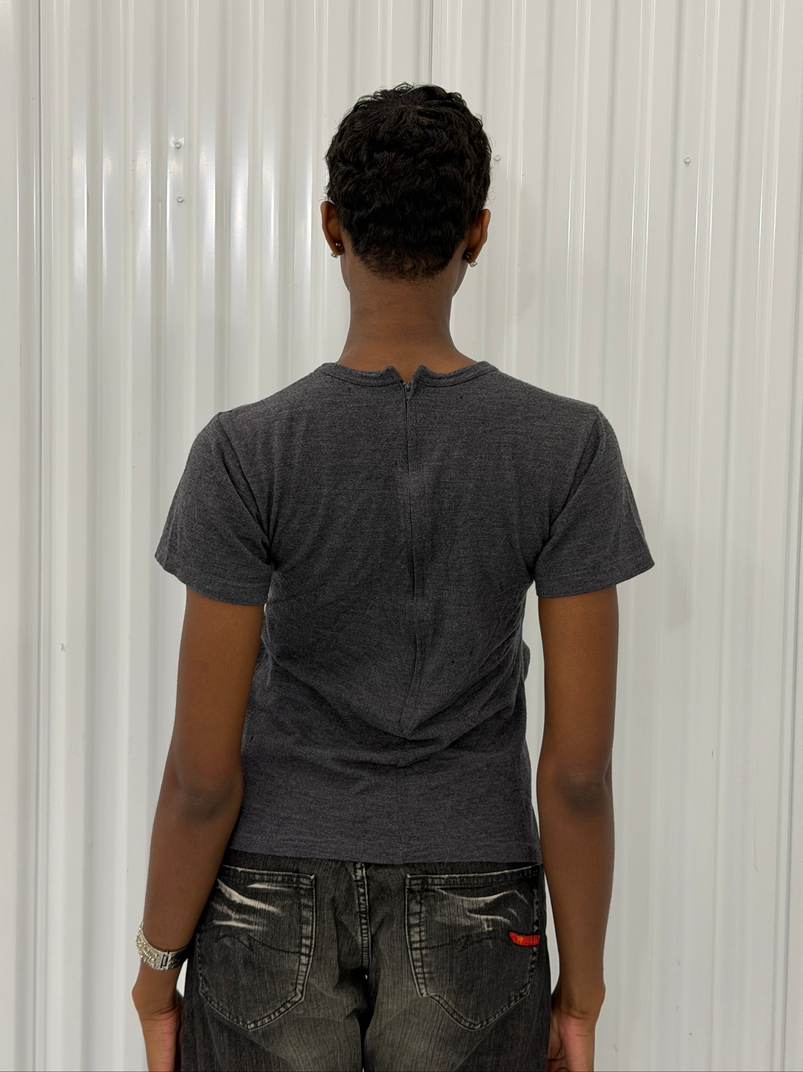 comme des garçons floral applique t-shirt