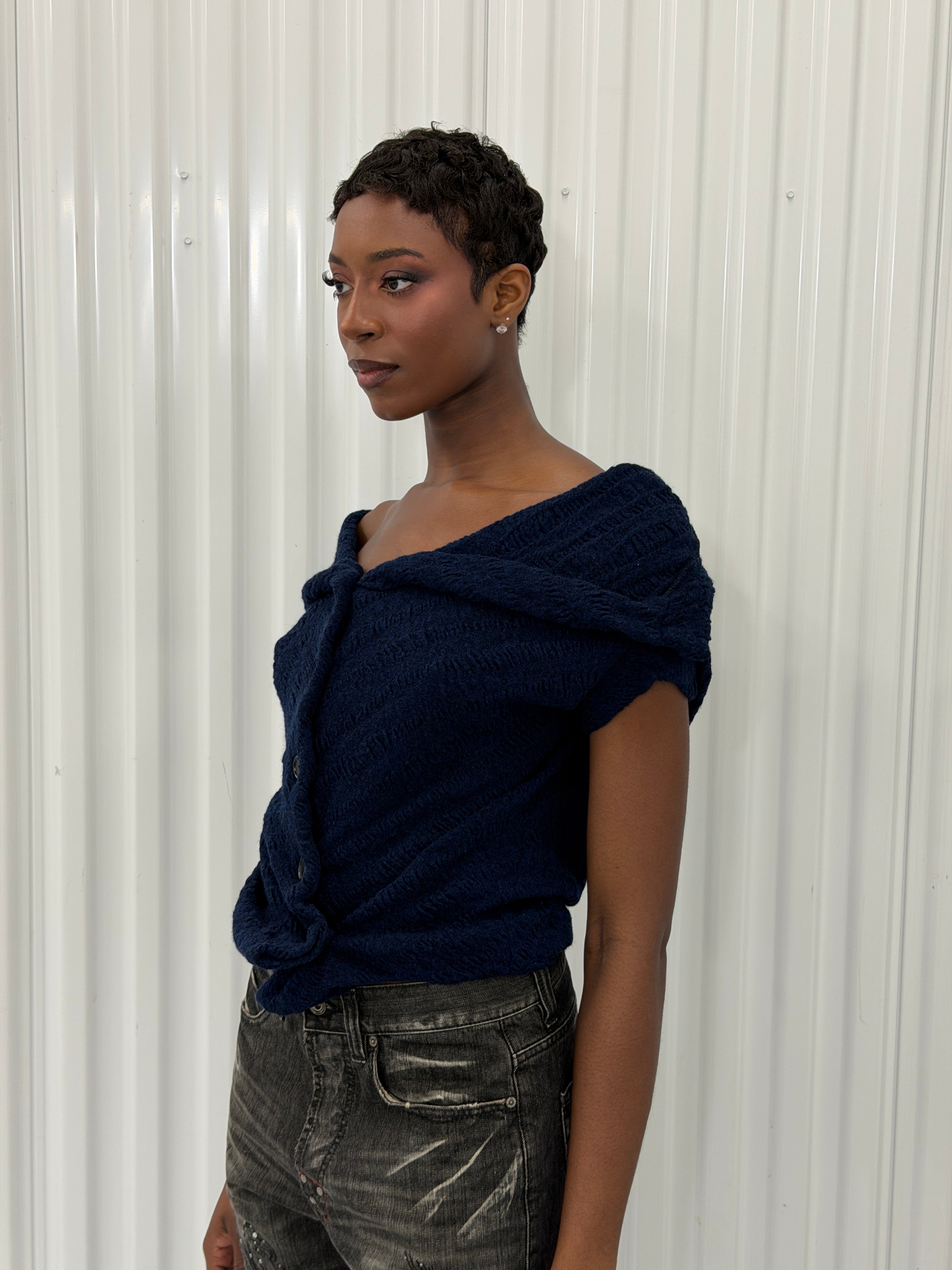 Y's by yohji yamamoto asymmetrical sweater