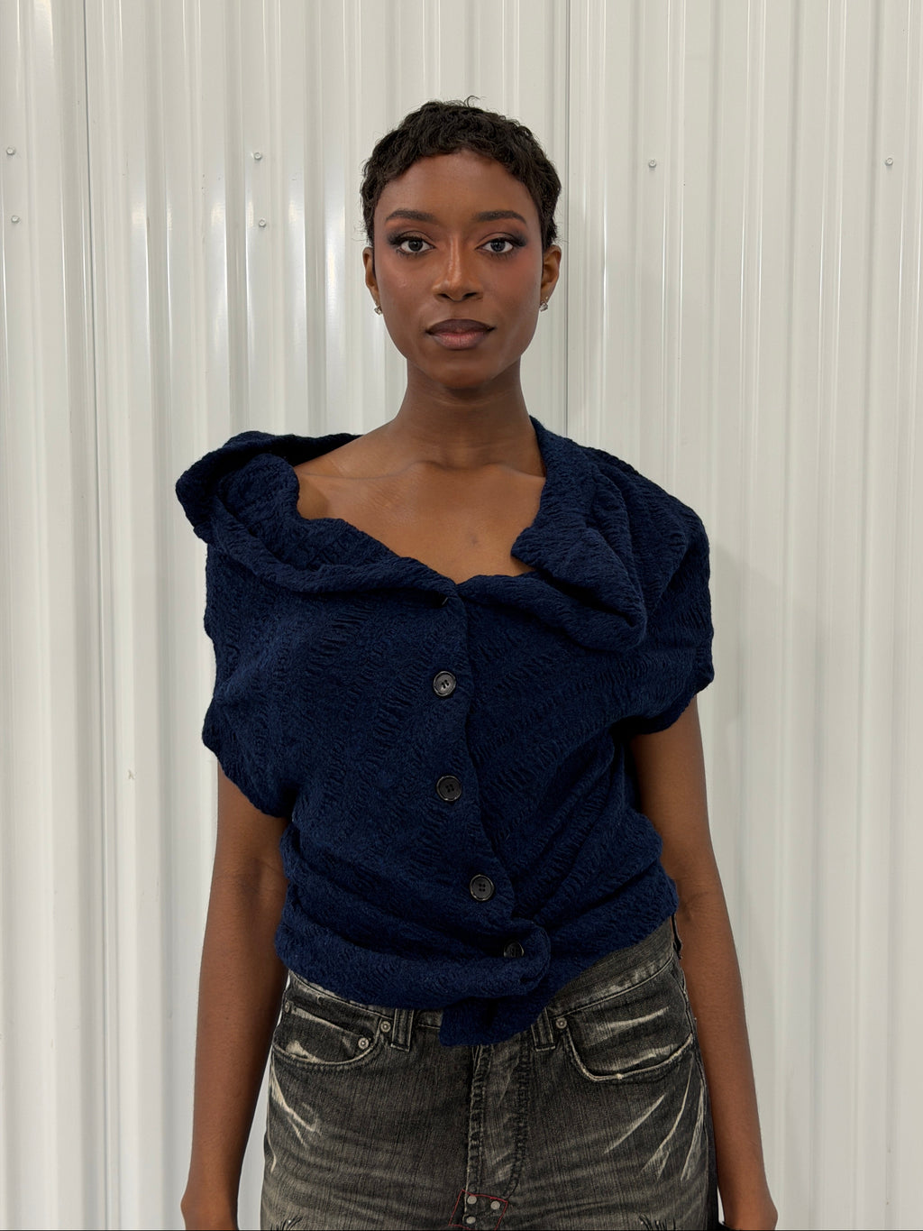 Y's by yohji yamamoto asymmetrical sweater