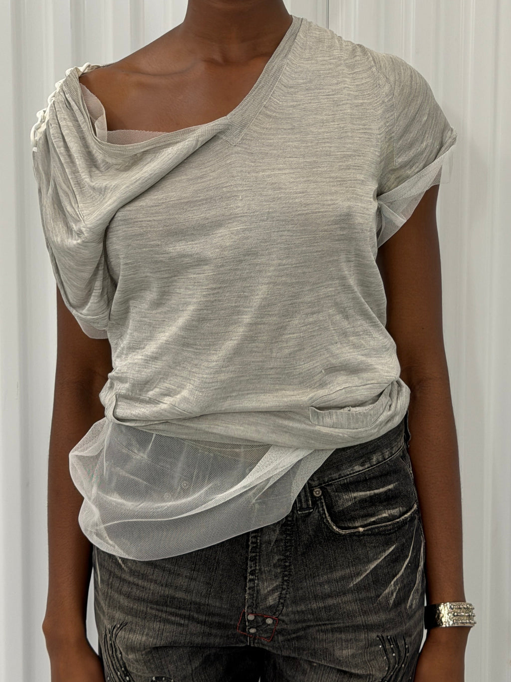 sacai luck sheer jersey blouse