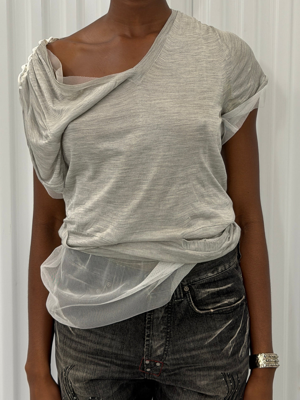 sacai luck sheer jersey blouse