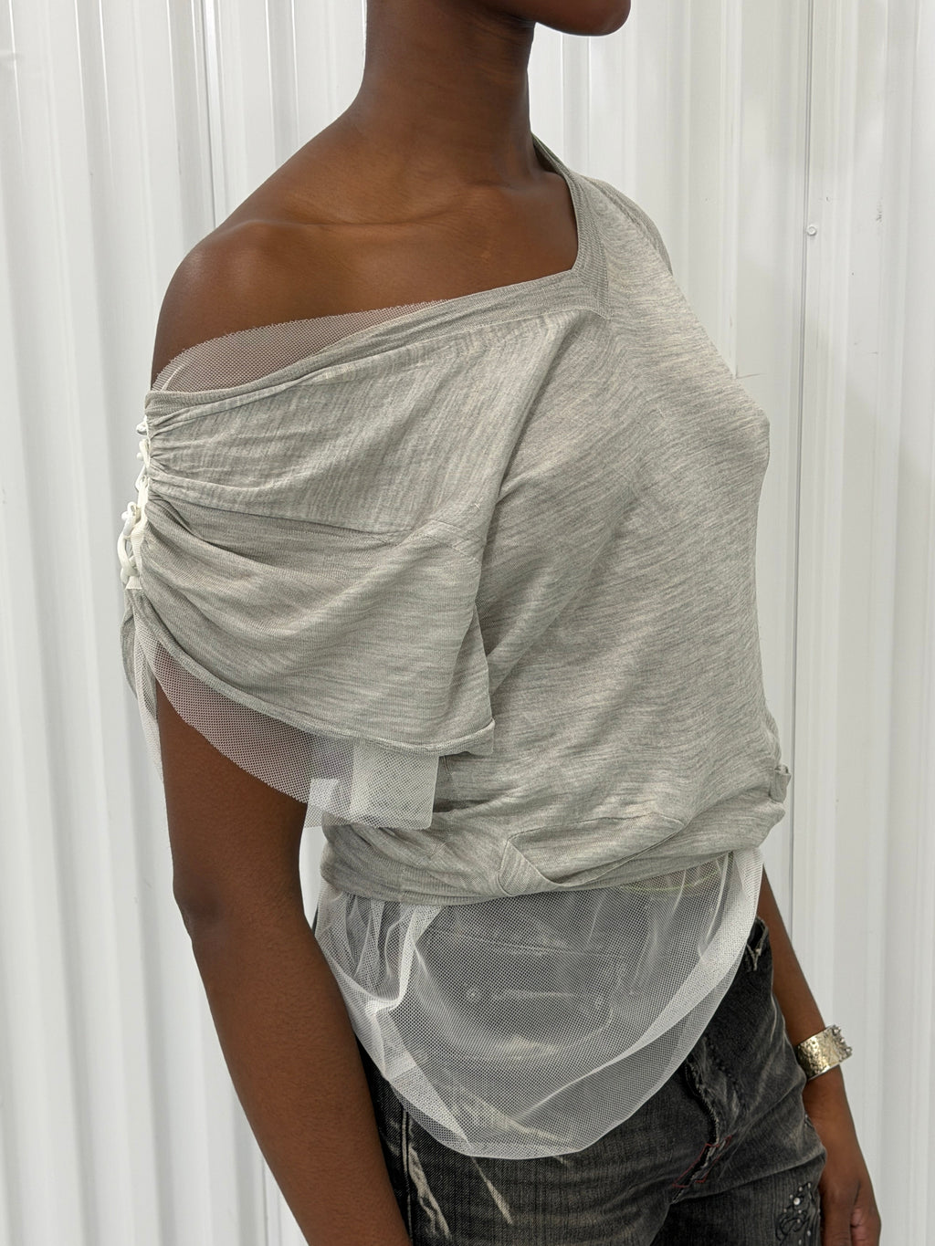 sacai luck sheer jersey blouse