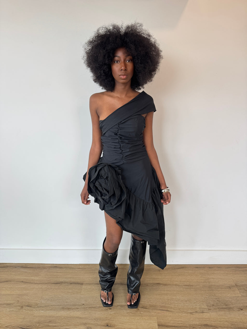 vaquera floral 3d dress