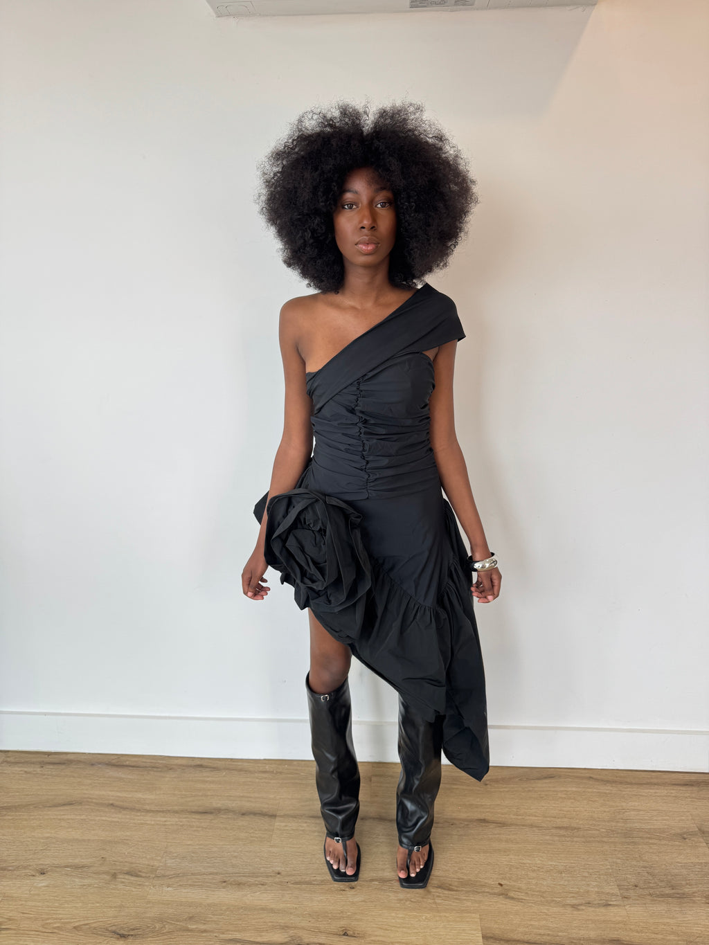 vaquera floral 3d dress