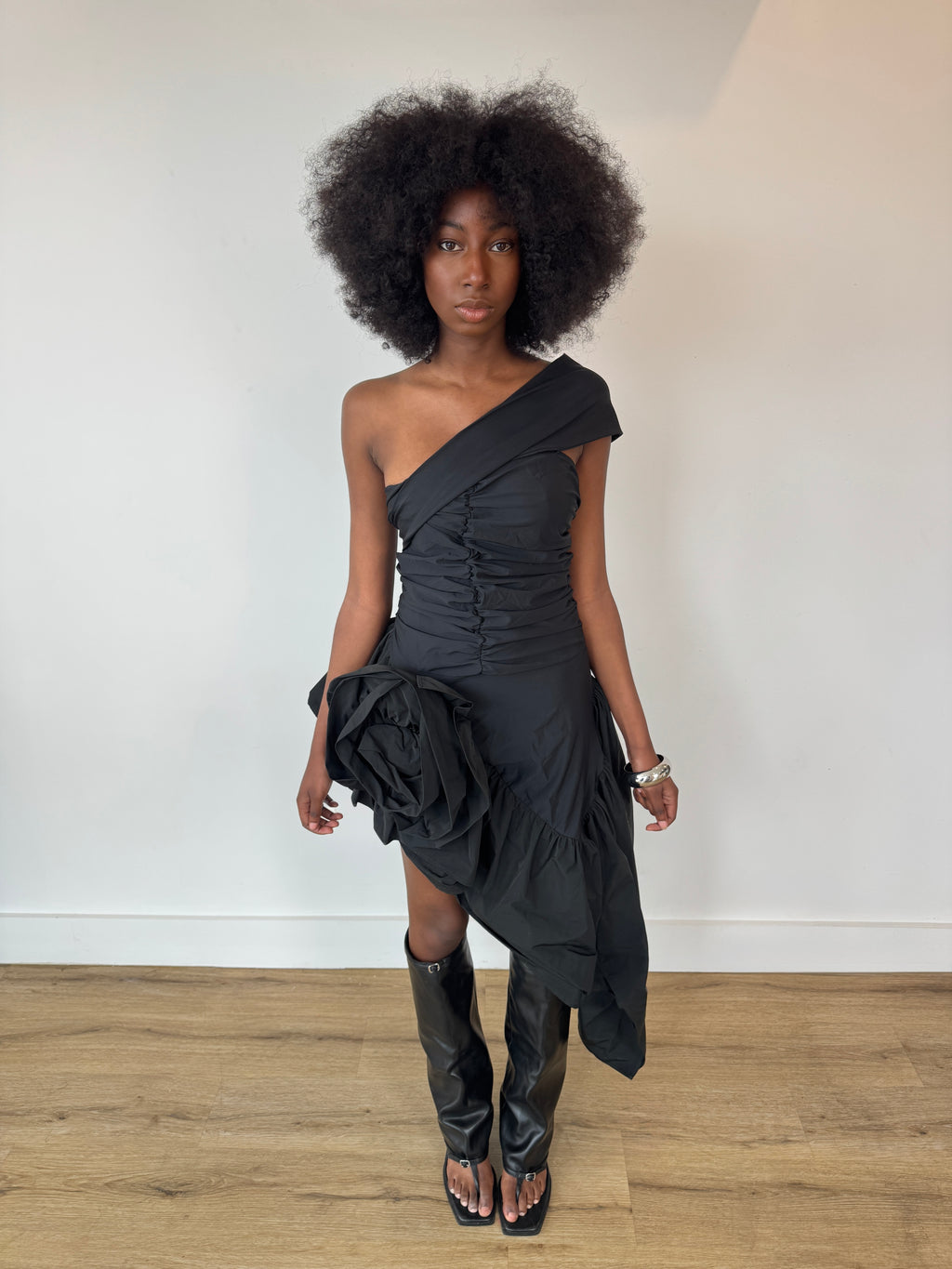 vaquera floral 3d dress