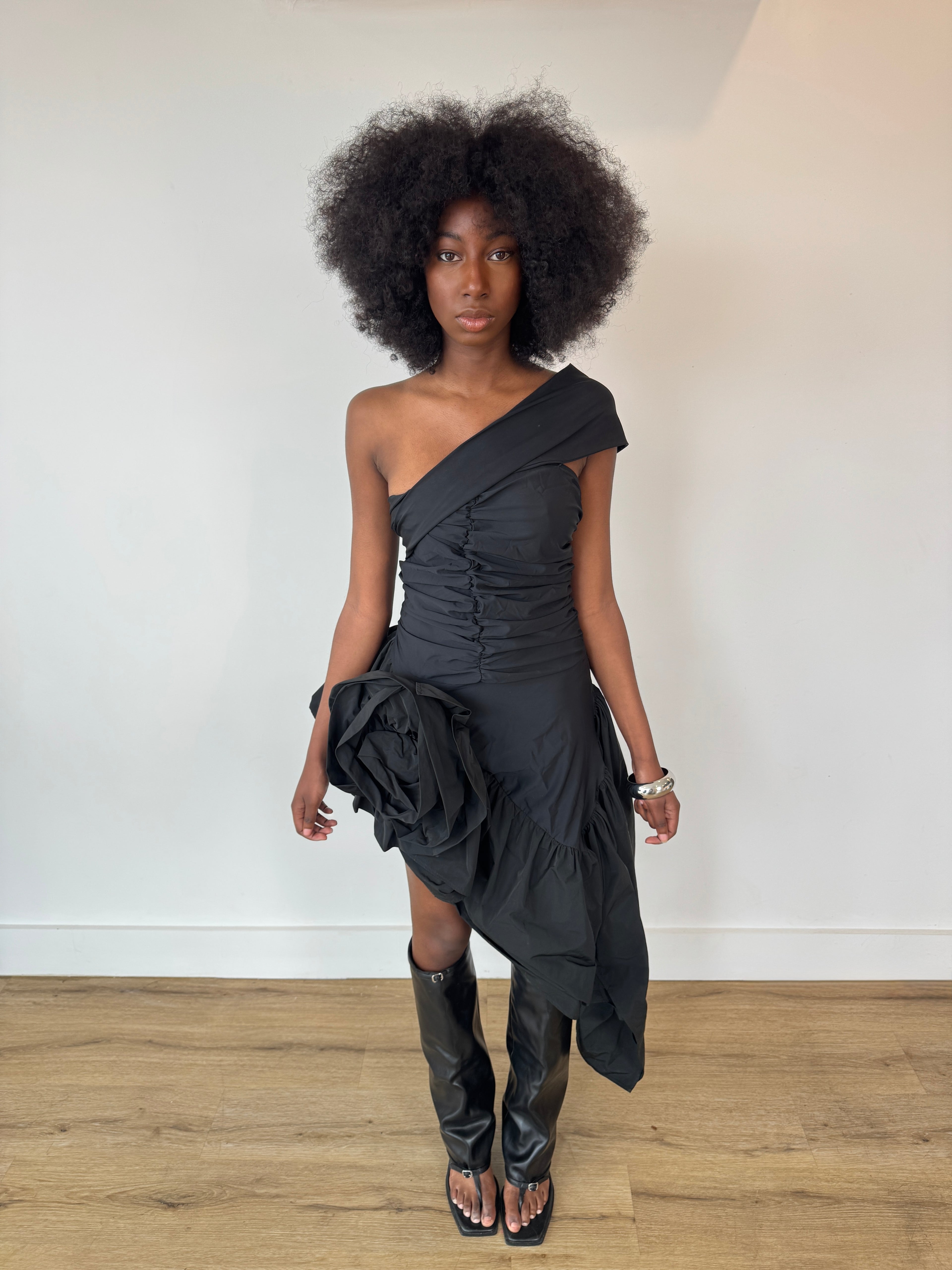 vaquera floral 3d dress
